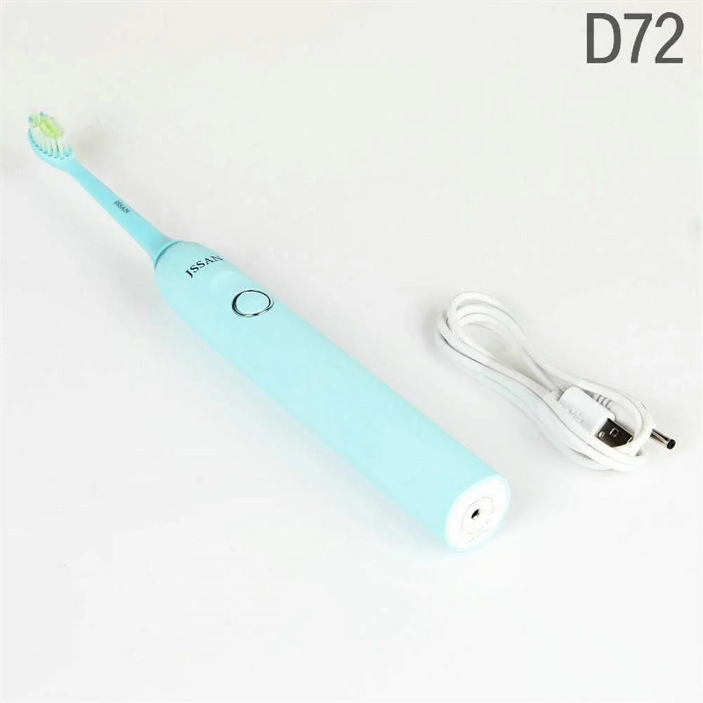 مسواک برقی صوتی هوشمند A-N، شارژ سریع USB، مناسب بزرگسالان، ضدآب (رنگ: آبی)