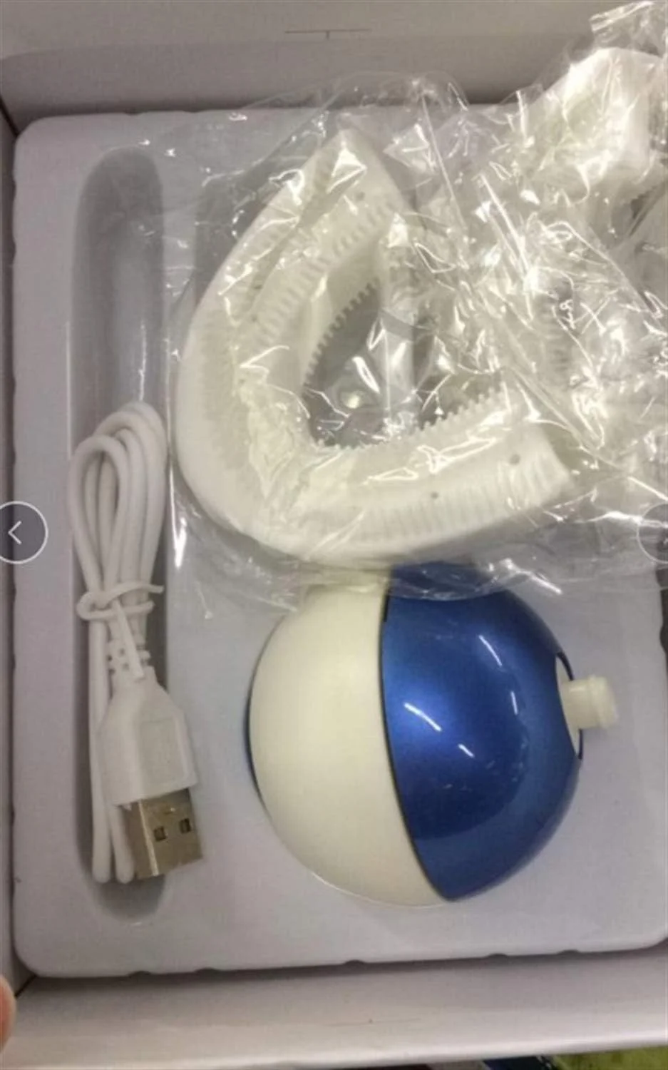 مسواک برقی هوشمند تمام اتوماتیک A-N، مسواک اولتراسونیک، مسواک U شکل تنبل بزرگسالان، مسواک حلقه ای بی سیم