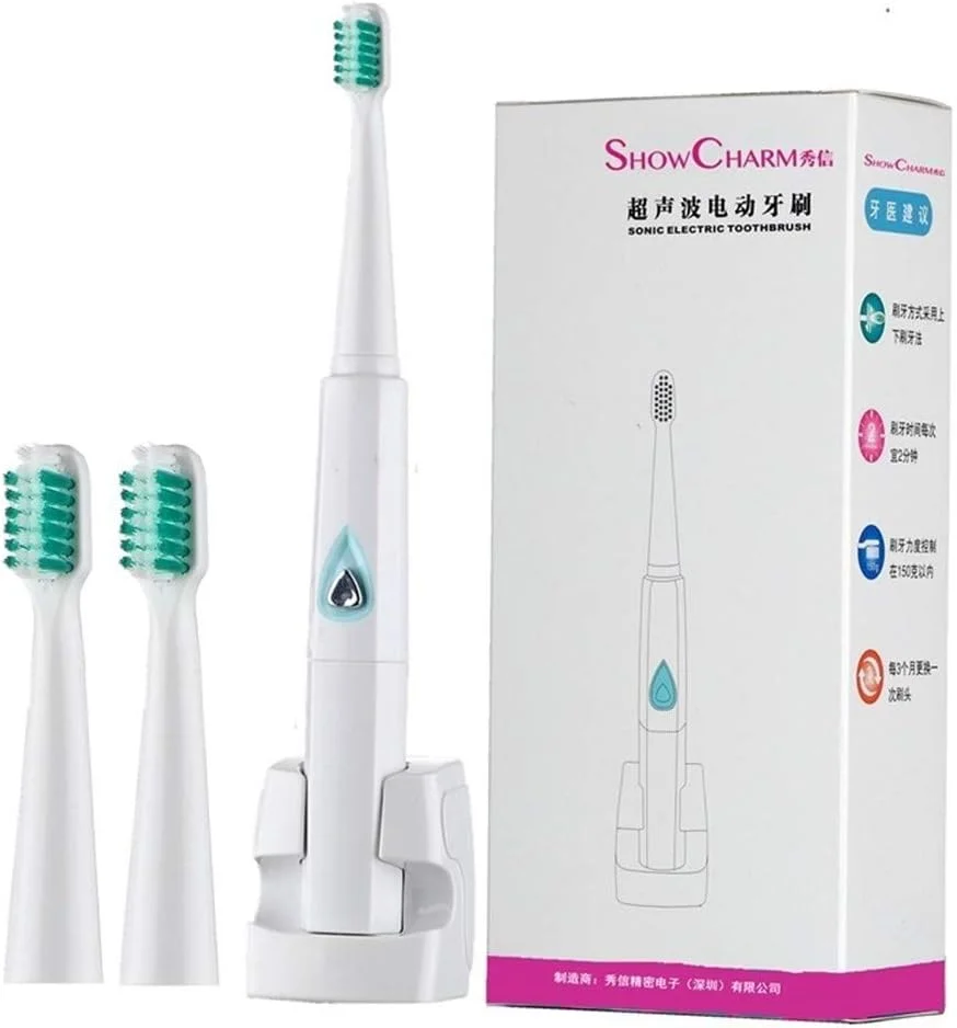 مسواک برقی شارژی کودک A-N، مسواک اتوماتیک القایی بی سیم، ضد آب، با برس نرم (رنگ: صورتی)