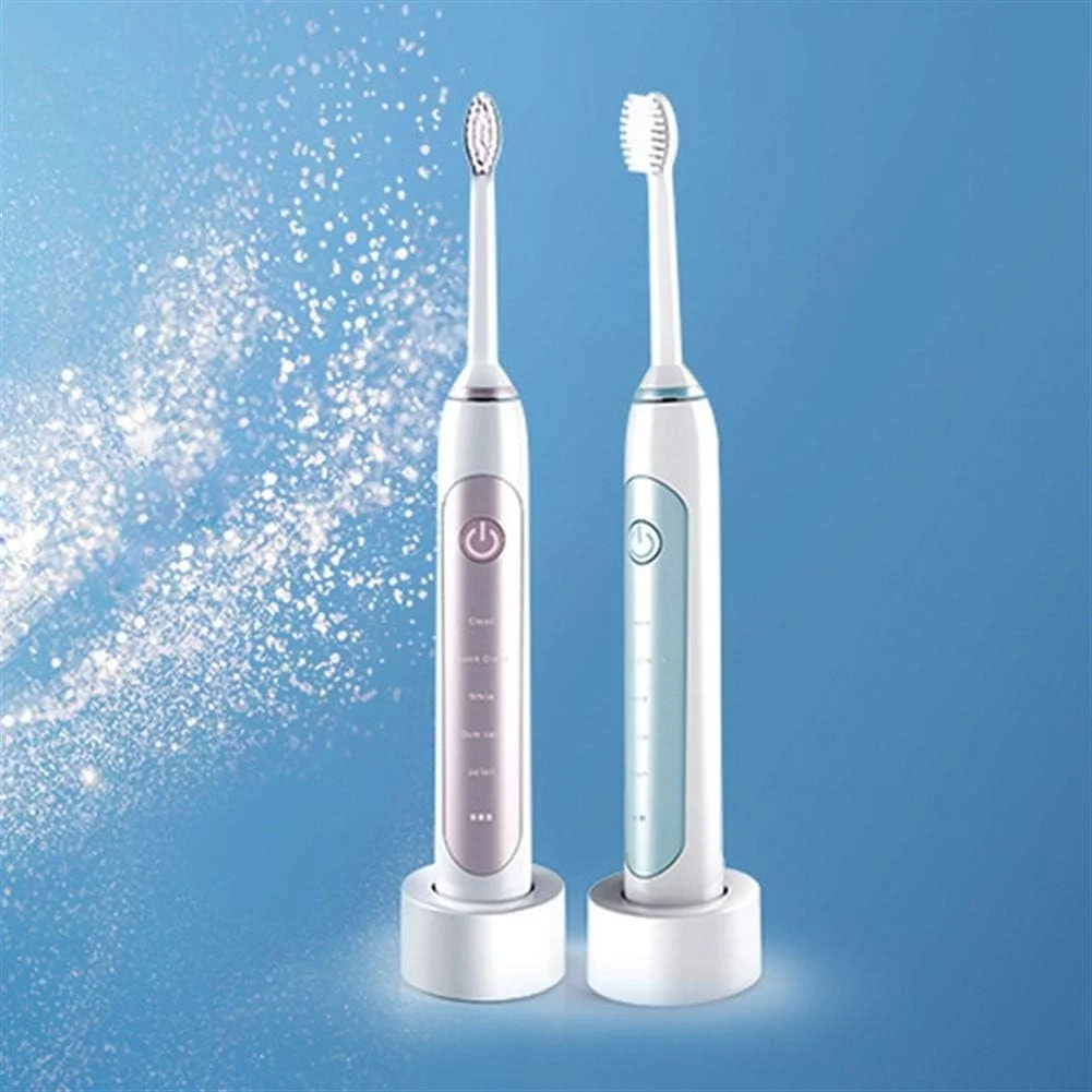 مسواک برقی اولتراسونیک القایی بی سیم A-N، ضد آب کامل بدن، سفید کننده دندان (رنگ: سفید)