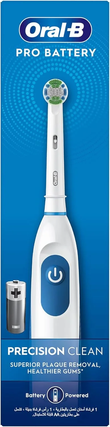 مسواک برقی باتری خور اورال-بی مدل DB 5.010.1 PRO Precision Clean، 9000 دور در دقیقه برای تمیزی برتر، تمیز کردن دو بعدی - سفید مسواک برقی باتری خور اورال-بی مدل DB 5.010.1 PRO Precision Clean، 9000 دور در دقیقه برای تمیزی برتر، تمیز کردن دو بعدی - سفید