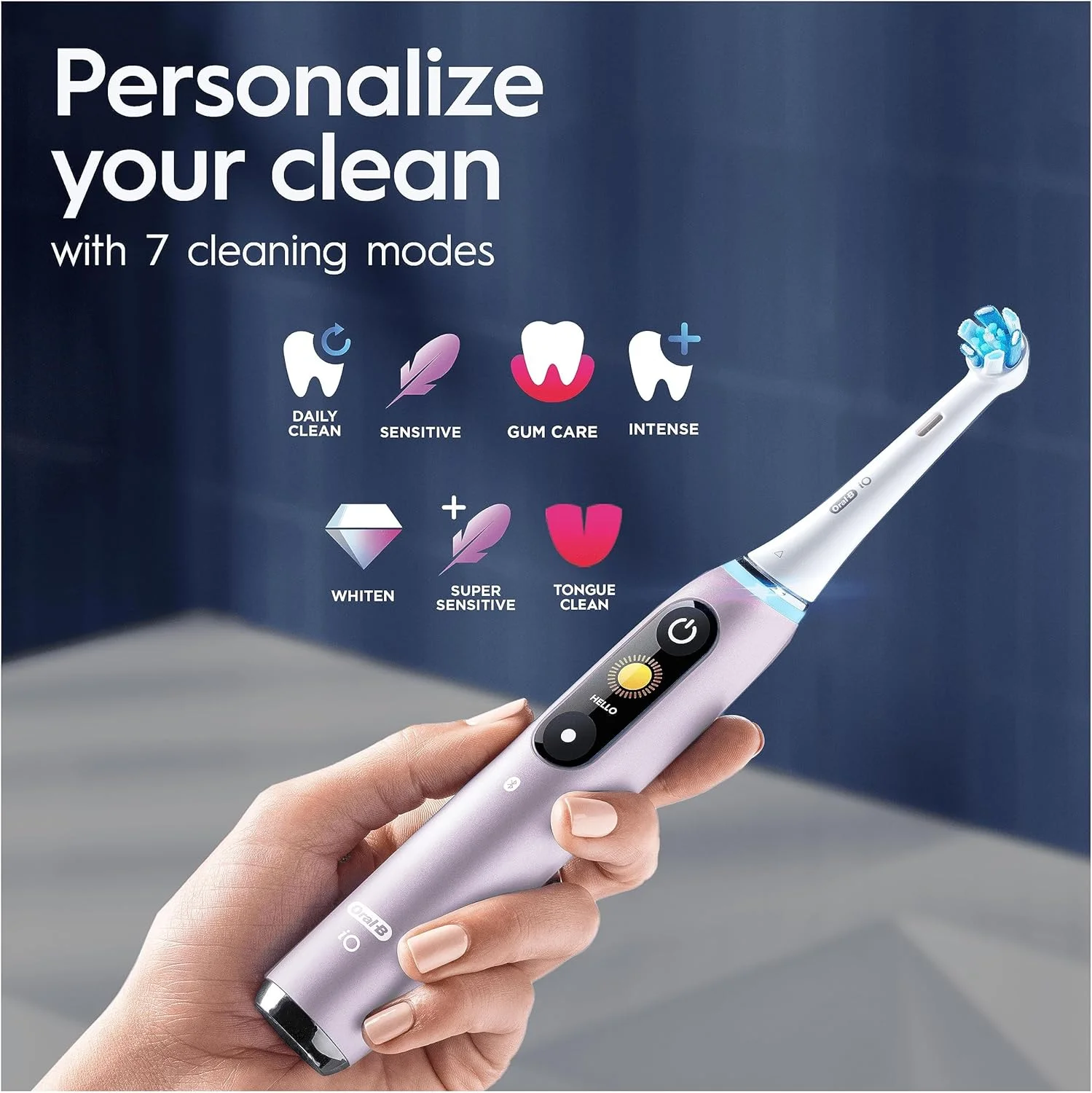 مسواک برقی بزرگسالان Oral-B iO9، دسته متصل به برنامه، 1 عدد سری مسواک، کیف مسافرتی شارژ شونده و کیف مغناطیسی، 7 حالت، دوشاخه 2 پین، نسخه ویژه مسواک برقی بزرگسالان Oral-B iO9، دسته متصل به برنامه، 1 عدد سری مسواک، کیف مسافرتی شارژ شونده و کیف مغناطیسی، 7 حالت، دوشاخه 2 پین، نسخه ویژه