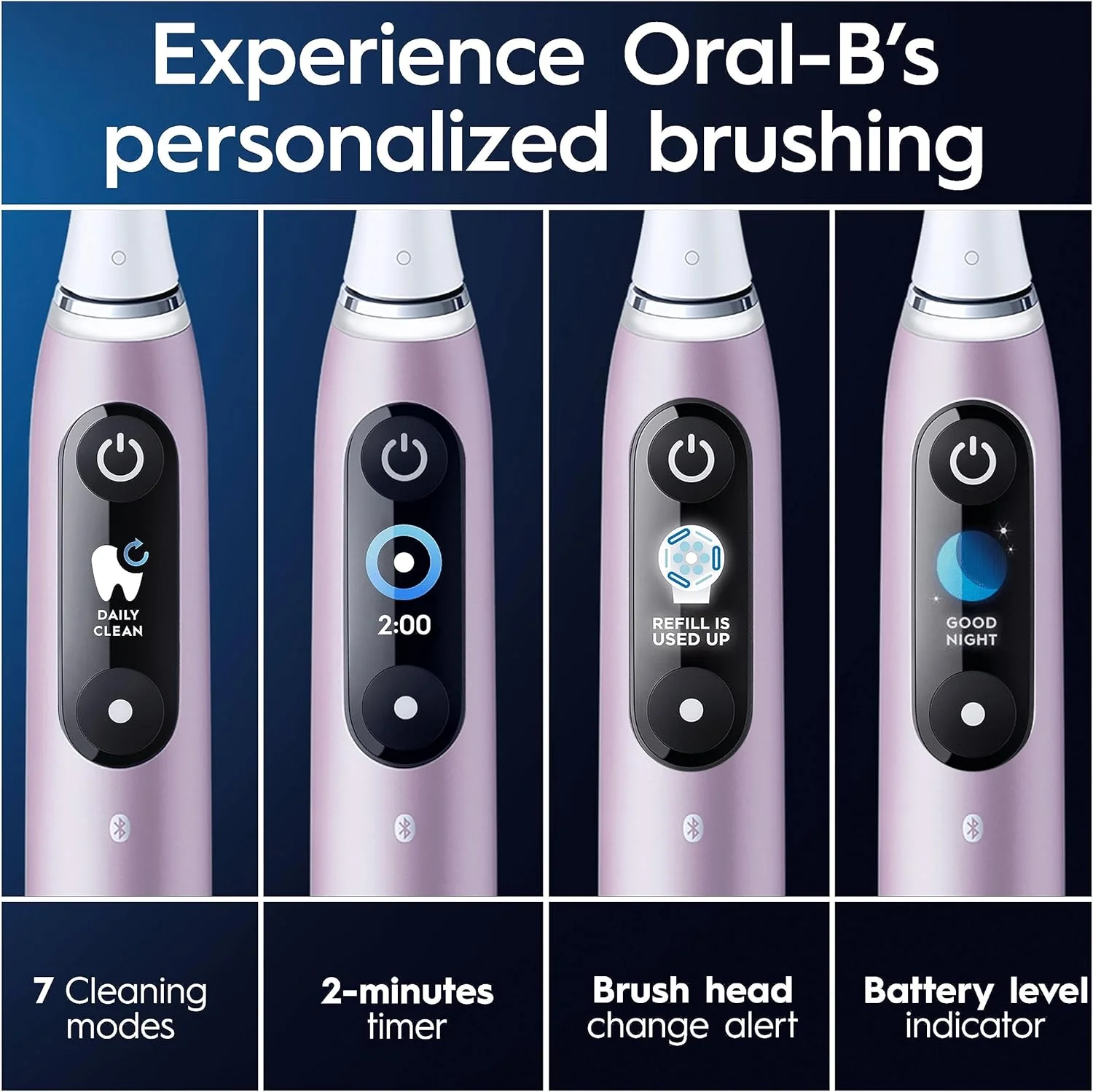 مسواک برقی بزرگسالان Oral-B iO9، دسته متصل به برنامه، 1 عدد سری مسواک، کیف مسافرتی شارژ شونده و کیف مغناطیسی، 7 حالت، دوشاخه 2 پین، نسخه ویژه مسواک برقی بزرگسالان Oral-B iO9، دسته متصل به برنامه، 1 عدد سری مسواک، کیف مسافرتی شارژ شونده و کیف مغناطیسی، 7 حالت، دوشاخه 2 پین، نسخه ویژه