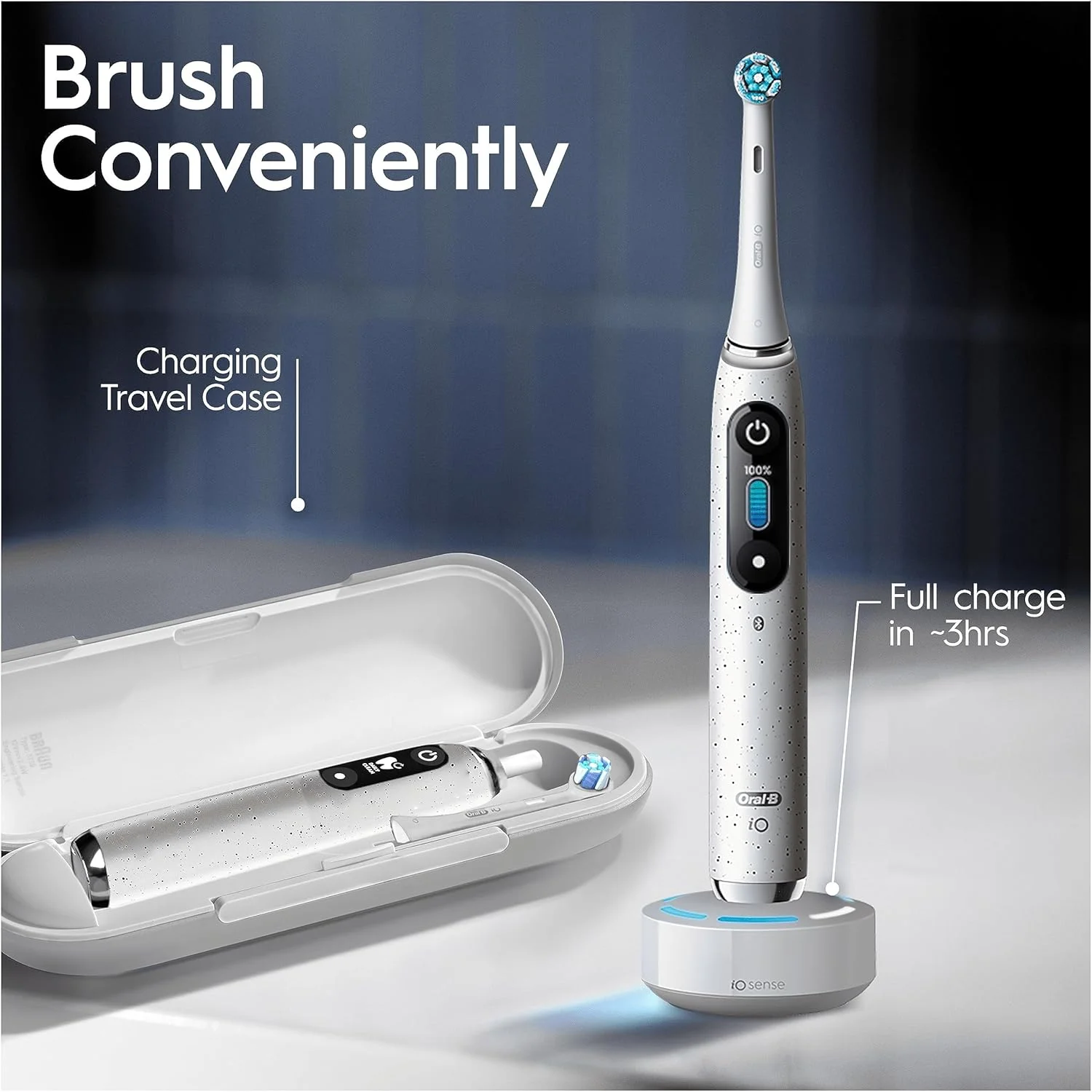 مسواک برقی بزرگسالان Oral-B iO10، هدیه برای خانم ها/آقایان، 1 دسته، 1 سر مسواک Ultimate Clean و جعبه مسافرتی شارژ، 7 حالت، دوشاخه UK، سفید Stardust، مسواک Oral B IO مسواک برقی بزرگسالان Oral-B iO10، هدیه برای خانم ها/آقایان، 1 دسته، 1 سر مسواک Ultimate Clean و جعبه مسافرتی شارژ، 7 حالت، دوشاخه UK، سفید Stardust، مسواک Oral B IO