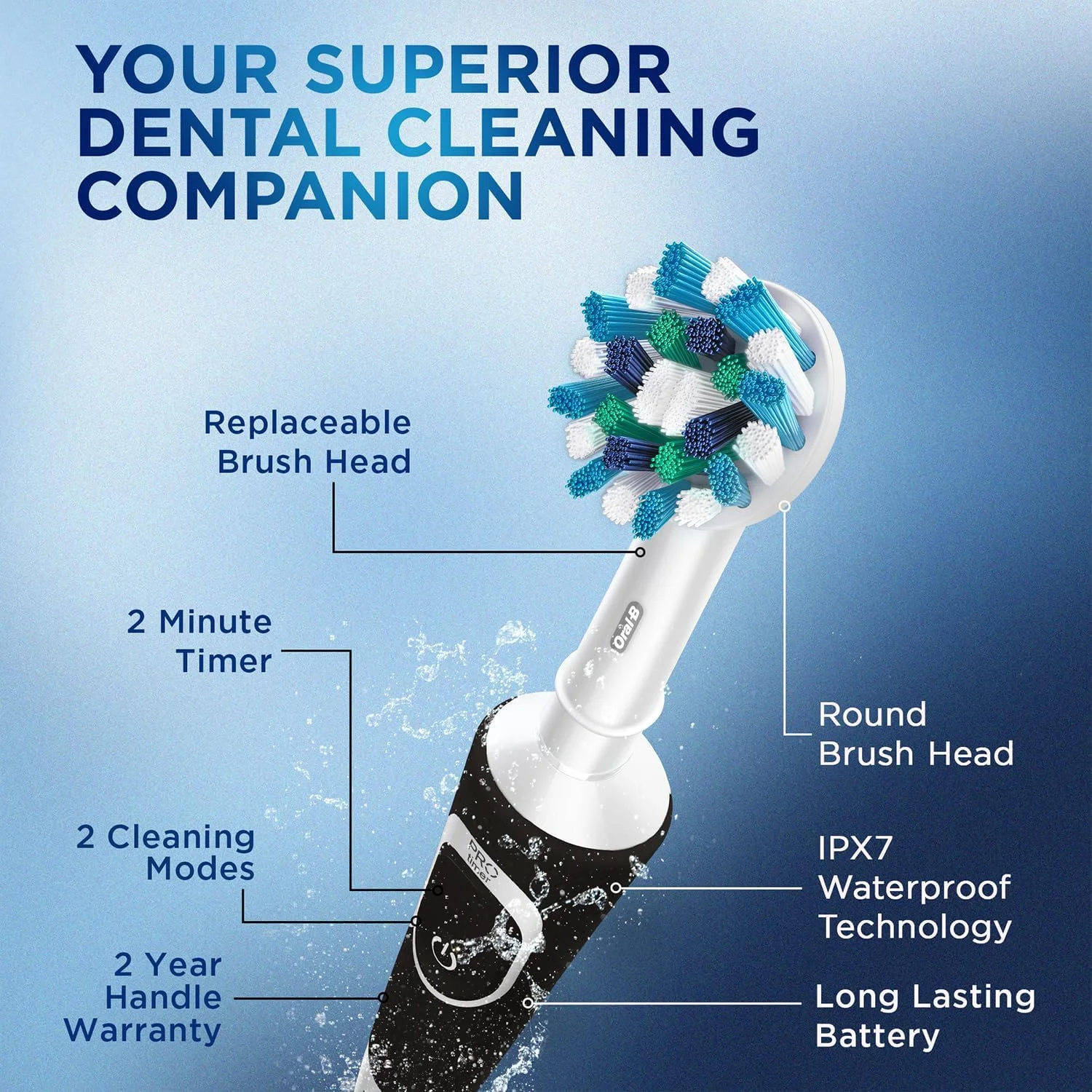 Oral-B Elektrische Rotationszahn B rste, 1000 ml Oral-B Elektrische Rotationszahn B rste, 1000 ml