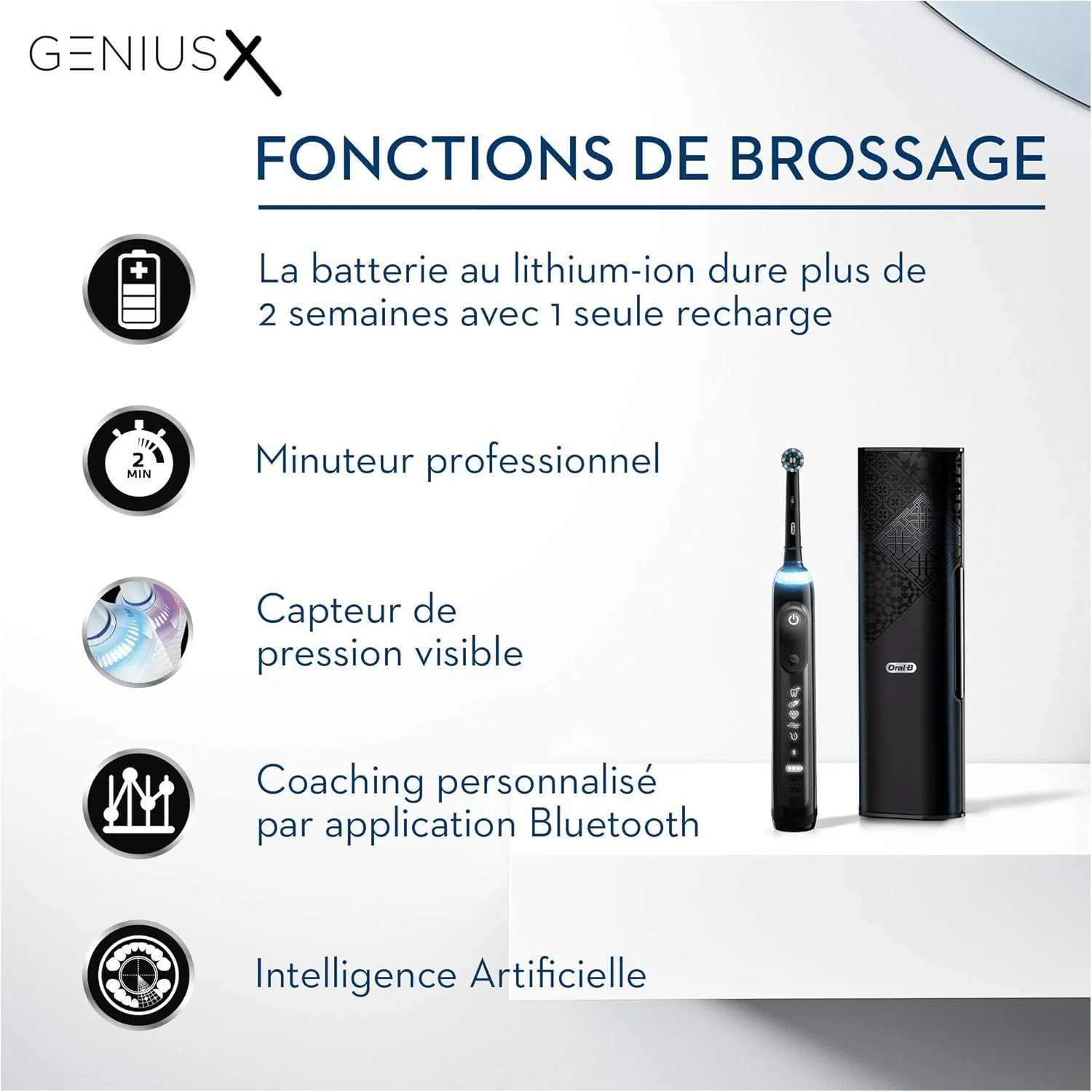 مسواک برقی اورال-بی Genius X Luxe Edition 20000 مشکی نیمه شب مسواک برقی اورال-بی Genius X Luxe Edition 20000 مشکی نیمه شب