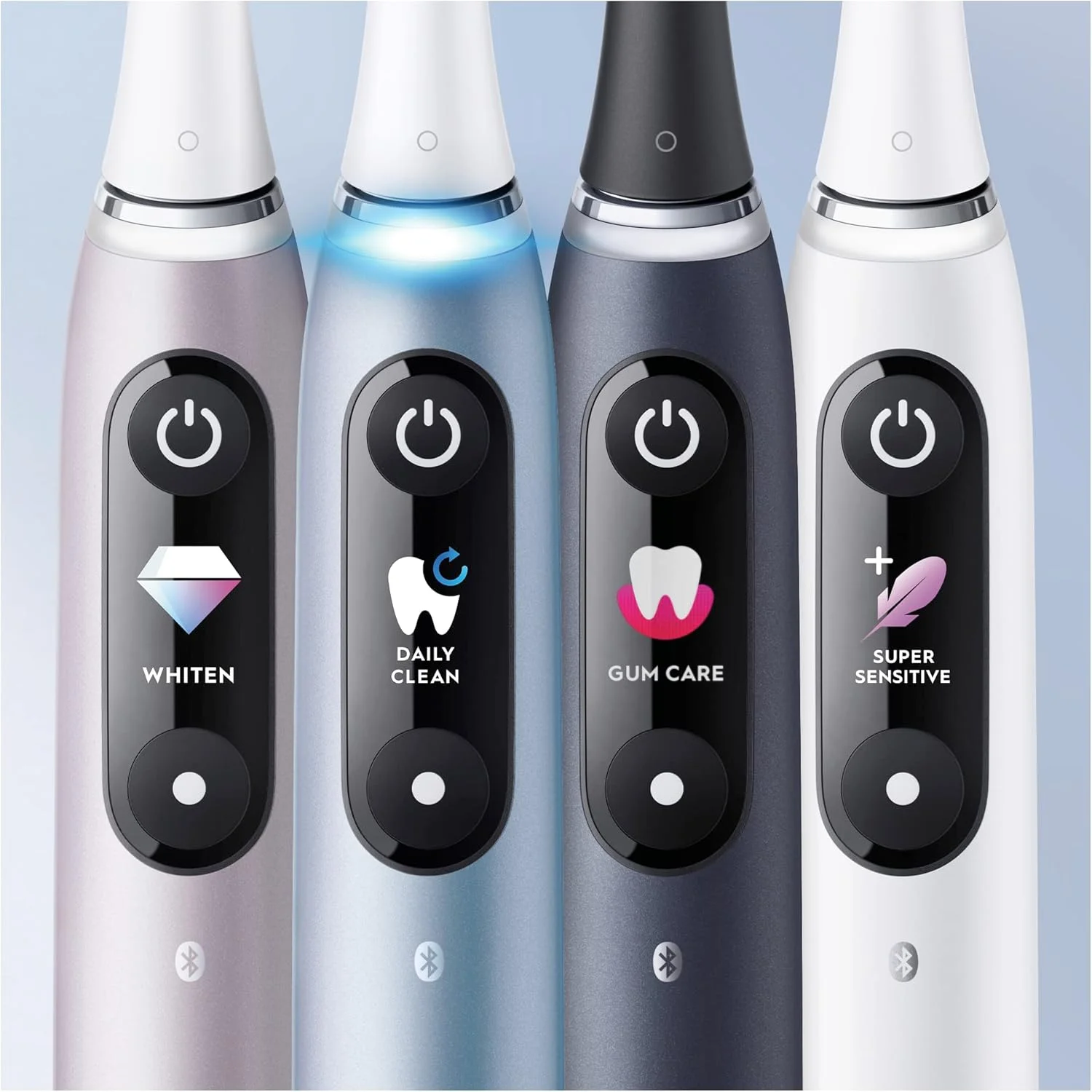 مسواک برقی بزرگسالان Oral-B iO9، دسته متصل به برنامه، 1 عدد سری مسواک، کیف مسافرتی شارژ شونده و کیف مغناطیسی، 7 حالت، دوشاخه 2 پین، نسخه ویژه مسواک برقی بزرگسالان Oral-B iO9، دسته متصل به برنامه، 1 عدد سری مسواک، کیف مسافرتی شارژ شونده و کیف مغناطیسی، 7 حالت، دوشاخه 2 پین، نسخه ویژه