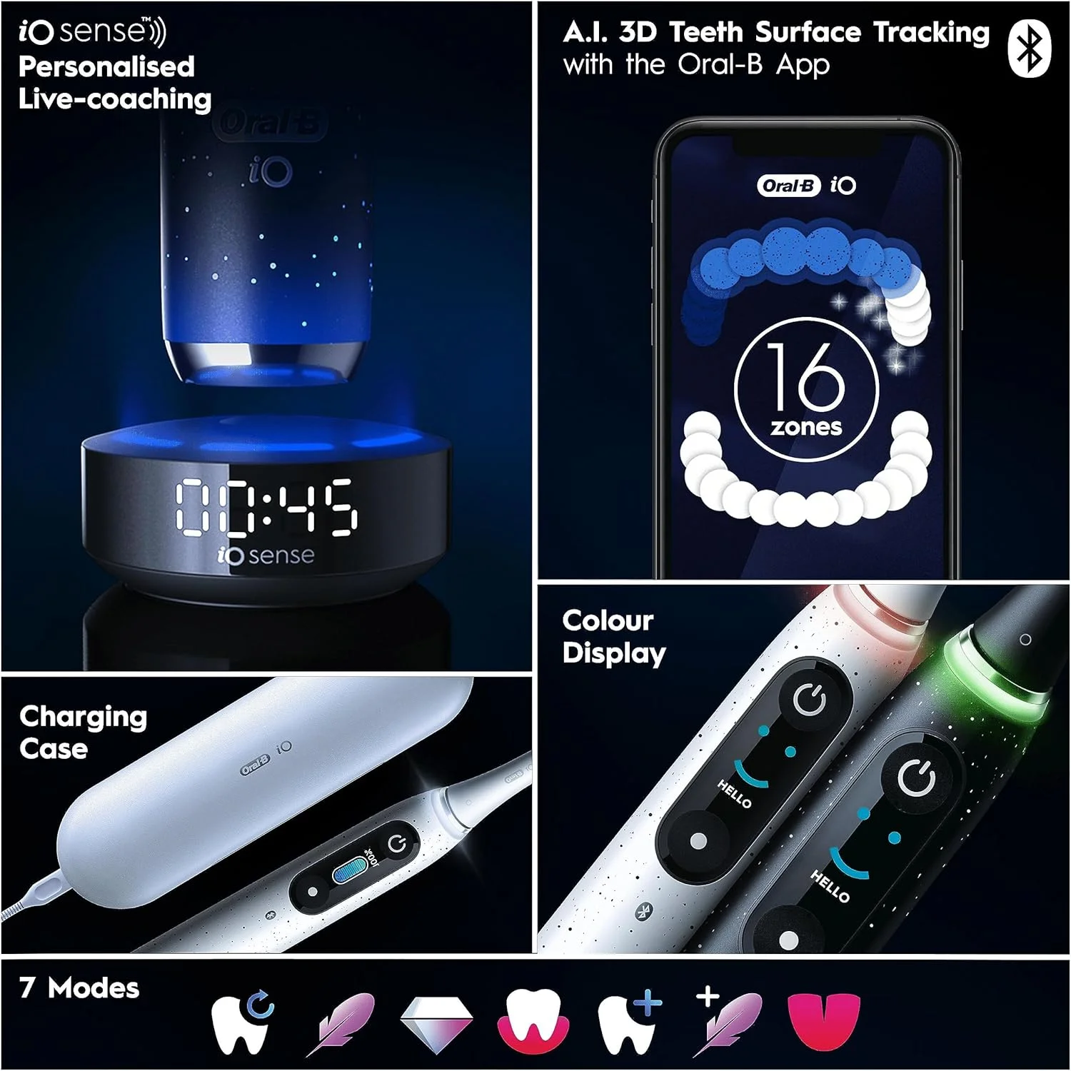 مسواک برقی بزرگسالان Oral-B iO10، هدیه برای خانم ها/آقایان، 1 دسته، 1 سر مسواک Ultimate Clean و جعبه مسافرتی شارژ، 7 حالت، دوشاخه UK، سفید Stardust، مسواک Oral B IO مسواک برقی بزرگسالان Oral-B iO10، هدیه برای خانم ها/آقایان، 1 دسته، 1 سر مسواک Ultimate Clean و جعبه مسافرتی شارژ، 7 حالت، دوشاخه UK، سفید Stardust، مسواک Oral B IO