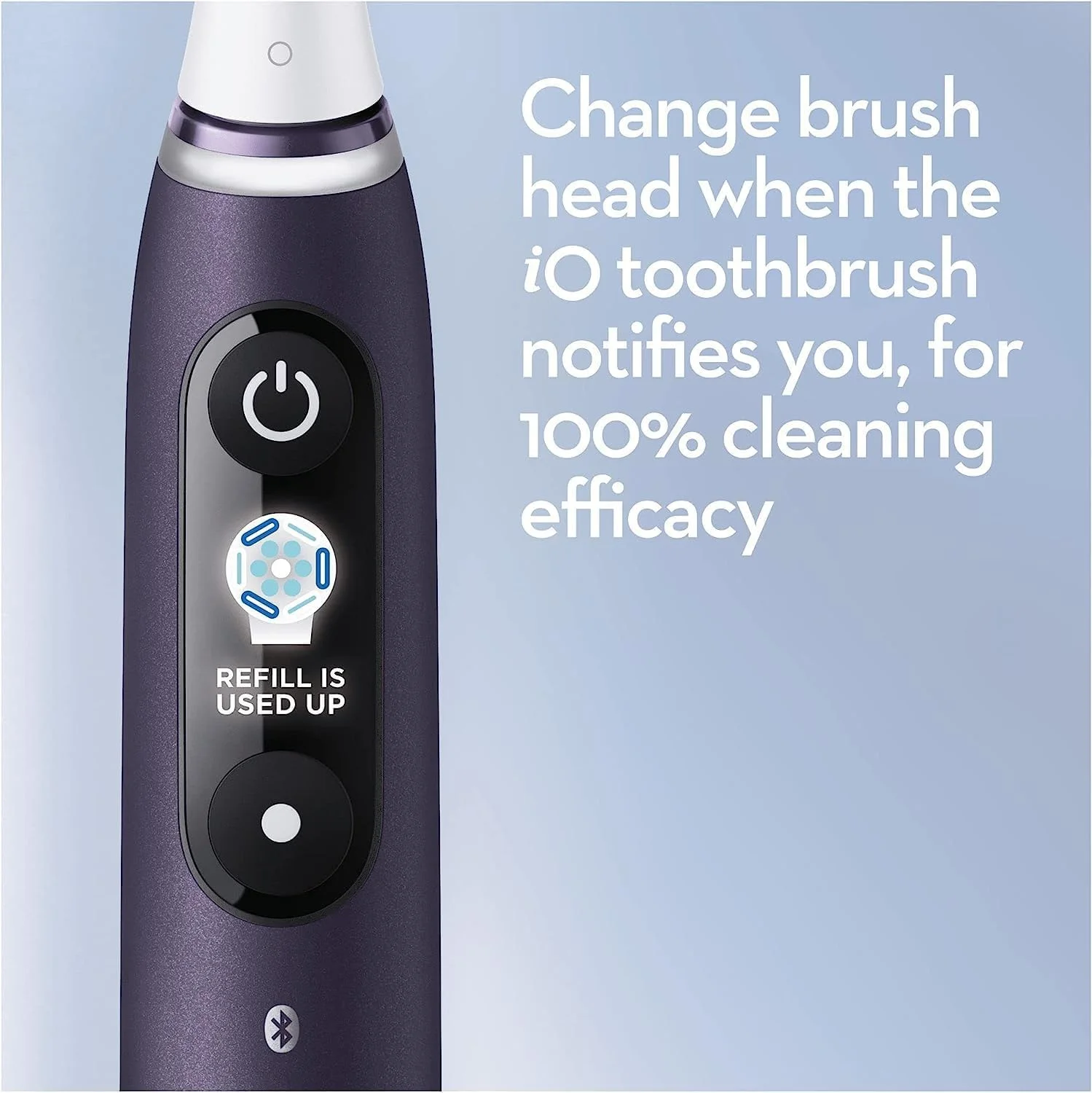 مسواک برقی بزرگسالان Oral-B iO8، دسته متصل به برنامه، 3 سری مسواک، کیف مسافرتی و نگهدارنده سری مسواک، 6 حالت، دوشاخه 2 پین بریتانیا، بنفش مسواک برقی بزرگسالان Oral-B iO8، دسته متصل به برنامه، 3 سری مسواک، کیف مسافرتی و نگهدارنده سری مسواک، 6 حالت، دوشاخه 2 پین بریتانیا، بنفش