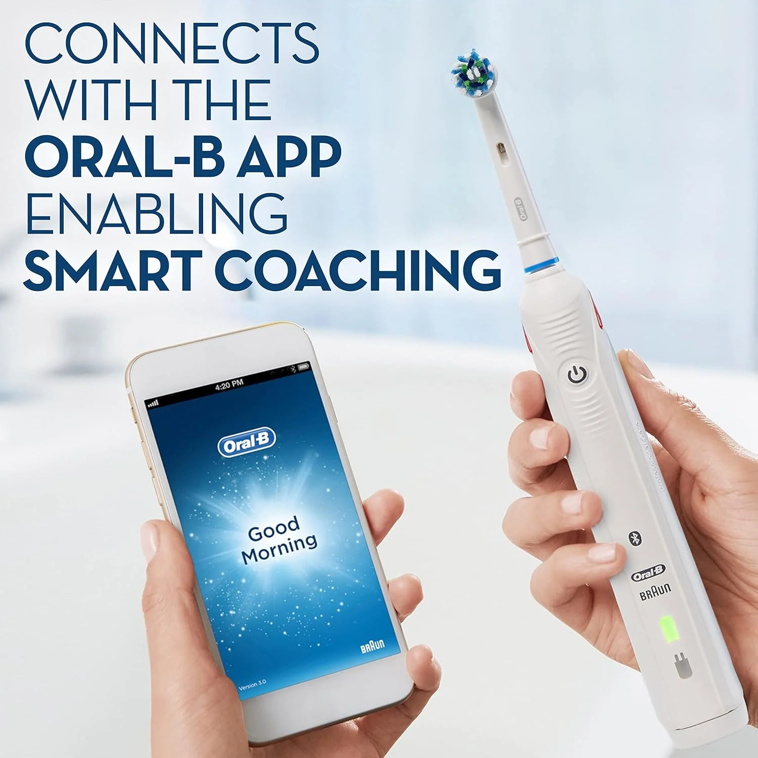 مسواک برقی هوشمند اورال-بی مدل Smart 6 6000N، مربی هوشمند، رنگ سفید مسواک برقی هوشمند اورال-بی مدل Smart 6 6000N، مربی هوشمند، رنگ سفید