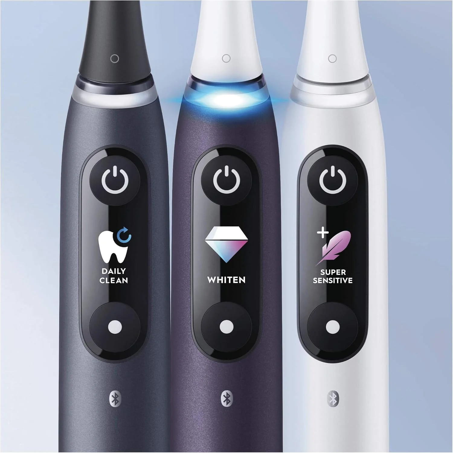 مسواک برقی بزرگسالان Oral-B iO8، هدیه برای زنان/مردان، دسته متصل به برنامه، 1 عدد سری مسواک و کیف مسافرتی، 6 حالت با سفید کننده دندان، دوشاخه 2 پین UK، نسخه محدود مسواک برقی بزرگسالان Oral-B iO8، هدیه برای زنان/مردان، دسته متصل به برنامه، 1 عدد سری مسواک و کیف مسافرتی، 6 حالت با سفید کننده دندان، دوشاخه 2 پین UK، نسخه محدود