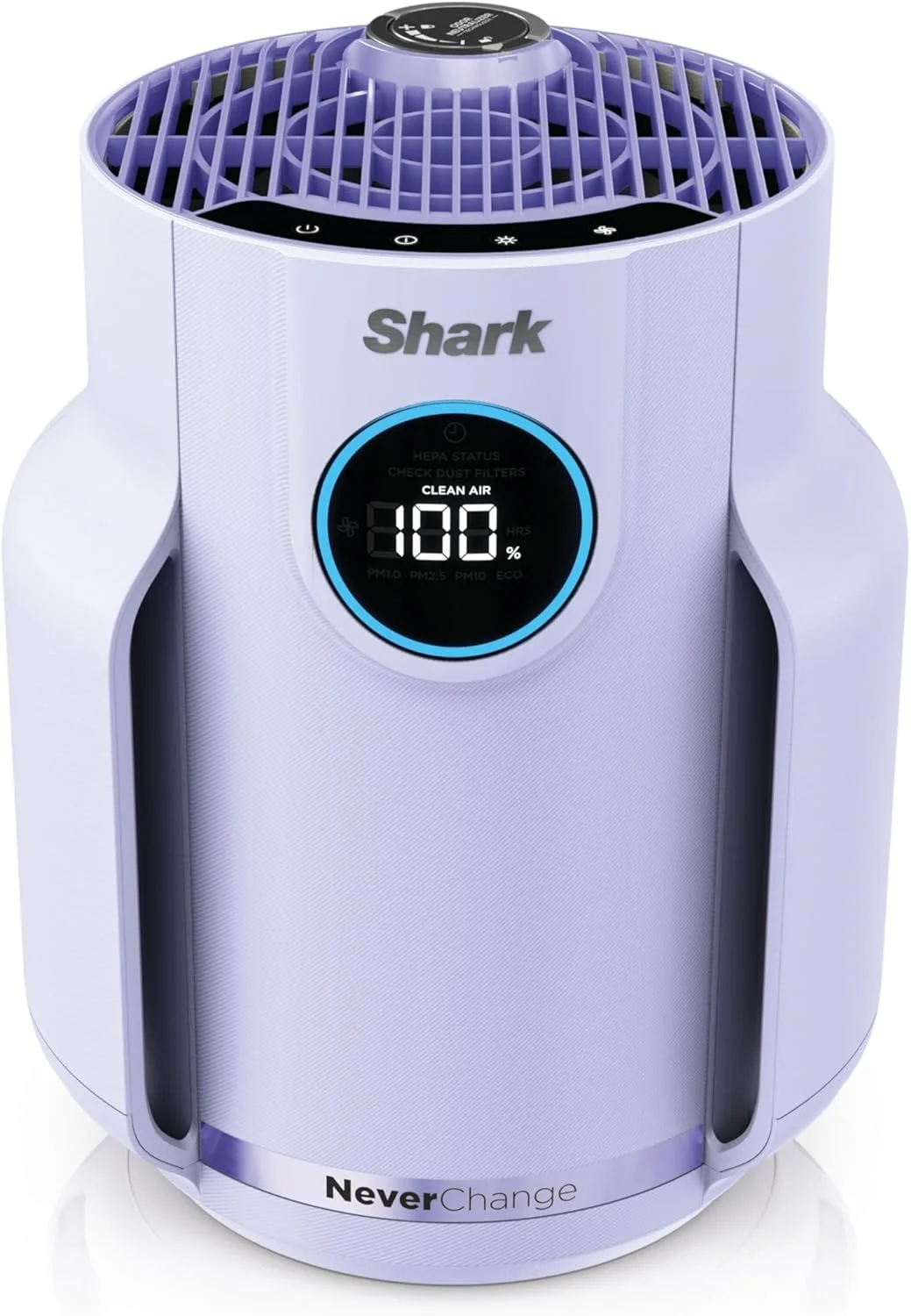 دستگاه تصفیه هوای Shark NeverChange مدل Compact Pro با فیلتراسیون HEPA بادوام، جذب کننده موی حیوانات خانگی، گرد و غبار، دود و مواد آلرژی زا، مناسب برای اتاق خواب، دفتر کار خانگی، خوابگاه، تا 23 متر مربع، مدل HP072PL