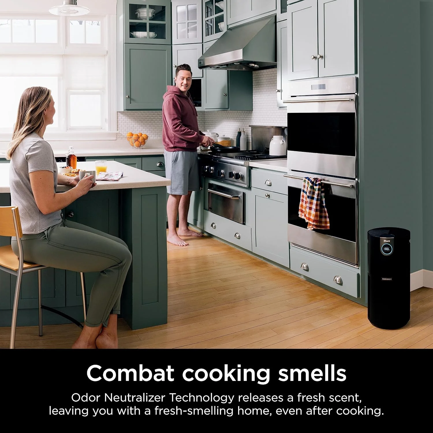 دستگاه تصفیه هوای Shark HP232 Clean Sense Air Purifier MAX با فناوری خنثی کننده بو، مناسب آلرژی، دارای فیلتر HEPA، پوشش 111 متر مربع، مناسب اتاق های بسیار بزرگ و کل خانه، جذب 99.98% ذرات، آلرژن ها، بوها و غیره، خاکستری دستگاه تصفیه هوای Shark HP232 Clean Sense Air Purifier MAX با فناوری خنثی کننده بو، مناسب آلرژی، دارای فیلتر HEPA، پوشش 111 متر مربع، مناسب اتاق های بسیار بزرگ و کل خانه، جذب 99.98% ذرات، آلرژن ها، بوها و غیره، خاکستری