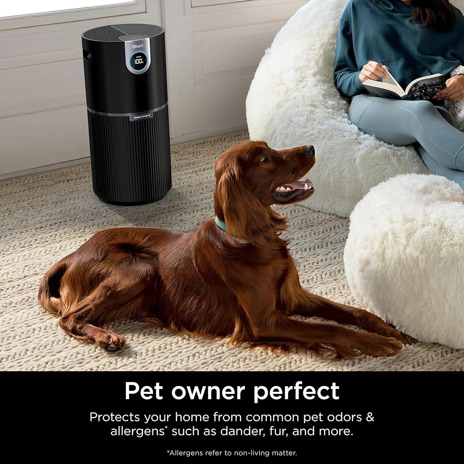 دستگاه تصفیه هوای شارک مدل AP1000 Clean Sense Air Purifier MAX، مناسب آلرژی، دارای فیلتر HEPA، پوشش 100 متر مربع، مناسب اتاق های بزرگ، نشیمن، کل خانه، جذب 99.98% ذرات، آلاینده ها، گرد و غبار، دود، مواد آلرژی زا و بو، خاکستری دستگاه تصفیه هوای شارک مدل AP1000 Clean Sense Air Purifier MAX، مناسب آلرژی، دارای فیلتر HEPA، پوشش 100 متر مربع، مناسب اتاق های بزرگ، نشیمن، کل خانه، جذب 99.98% ذرات، آلاینده ها، گرد و غبار، دود، مواد آلرژی زا و بو، خاکستری