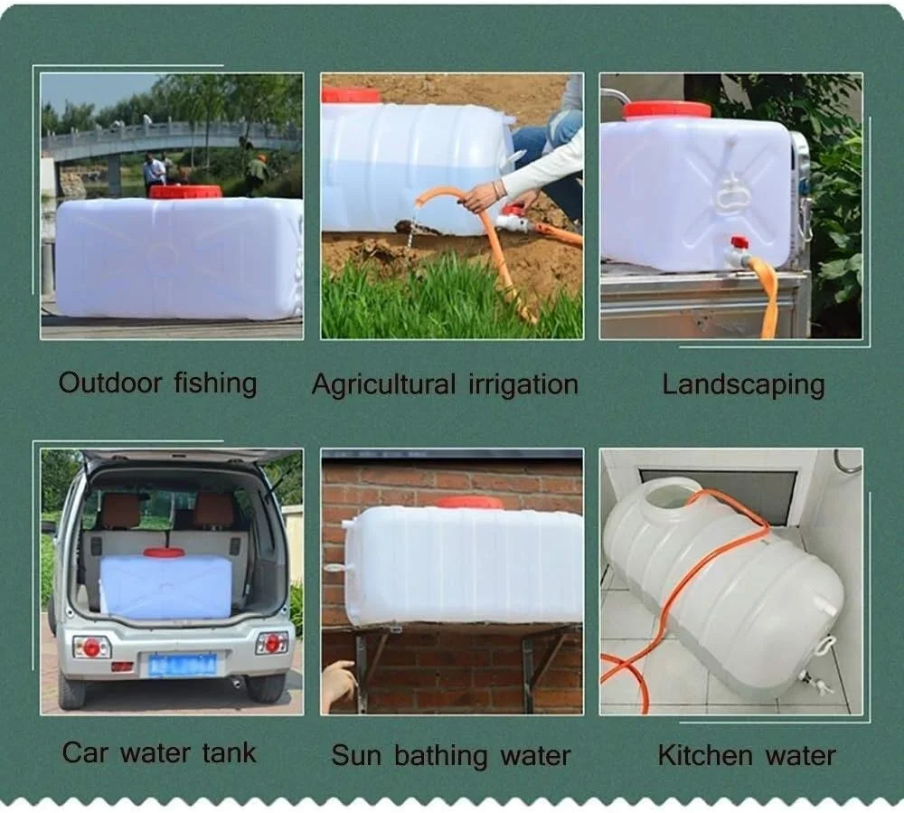 water tank water canister plastic bucket outdoor water tank with faucet thick plastic water storage tank water storage tank portable household water storage tub, camping water storage tank
