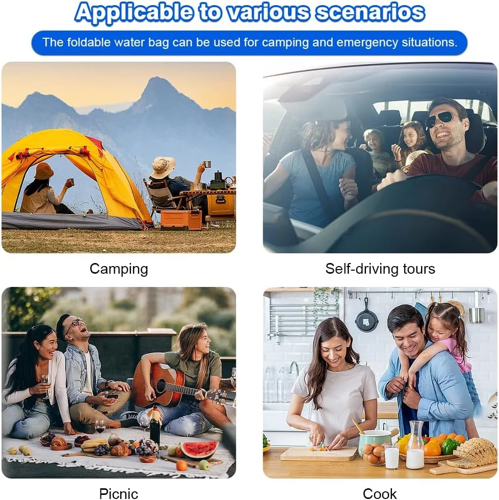 بسته 2 عددی ظروف آب کمپینگ 10 لیتری، کیسه های ذخیره آب قابل حمل، ظرف آب تاشو با شیر، ظرف حمل آب خودرو، کیسه های آب تاشو برای کمپینگ ورزشی، پیاده روی، پیک نیک، باربیکیو (آبی) بسته 2 عددی ظروف آب کمپینگ 10 لیتری، کیسه های ذخیره آب قابل حمل، ظرف آب تاشو با شیر، ظرف حمل آب خودرو، کیسه های آب تاشو برای کمپینگ ورزشی، پیاده روی، پیک نیک، باربیکیو (آبی)
