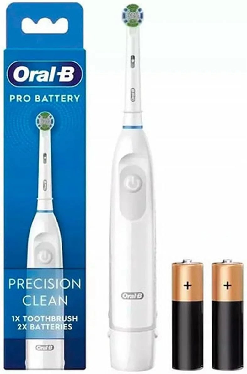 Oral-B Adult White Battery Toothbrush Brown Adult White