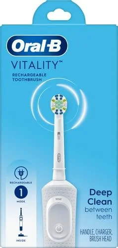 مسواک برقی اورال-بی Vitality FlossAction، سفید مسواک برقی اورال-بی Vitality FlossAction، سفید