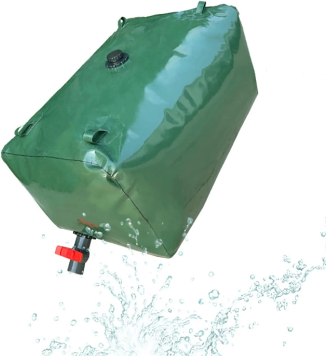 مخزن آب در فضای باز با ظرفیت بالا، مخزن ذخیره آب با شیر روشن-خاموش، مخزن ذخیره آب با ظرفیت بزرگ برای ذخیره آب کشاورزی، مقاومت در برابر خشکی (240 لیتر) WMEIE (رنگ: سبز، اندازه: