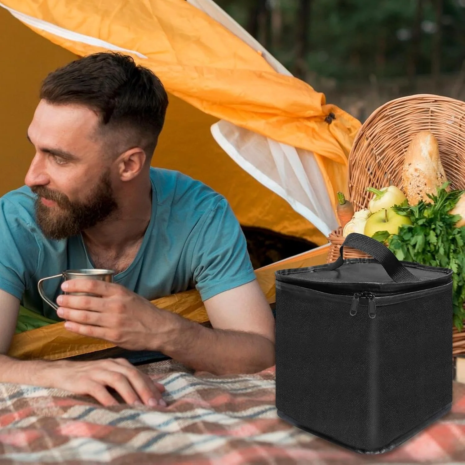 کیف نگهداری مخزن پروپان، دسته محکم برای نگهداری سیلندر پروپان | کیف حمل قابل حمل و سبک وزن برای کمپینگ، کوله گردی و فعالیت های فضای باز