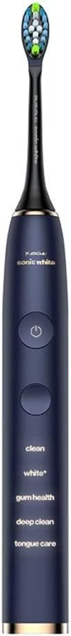 بسته پنج عددی سر برس مسواک برقی سونیک، ضد آب با شارژ القایی و 200 روز عمر باتری (رنگ: آبی)