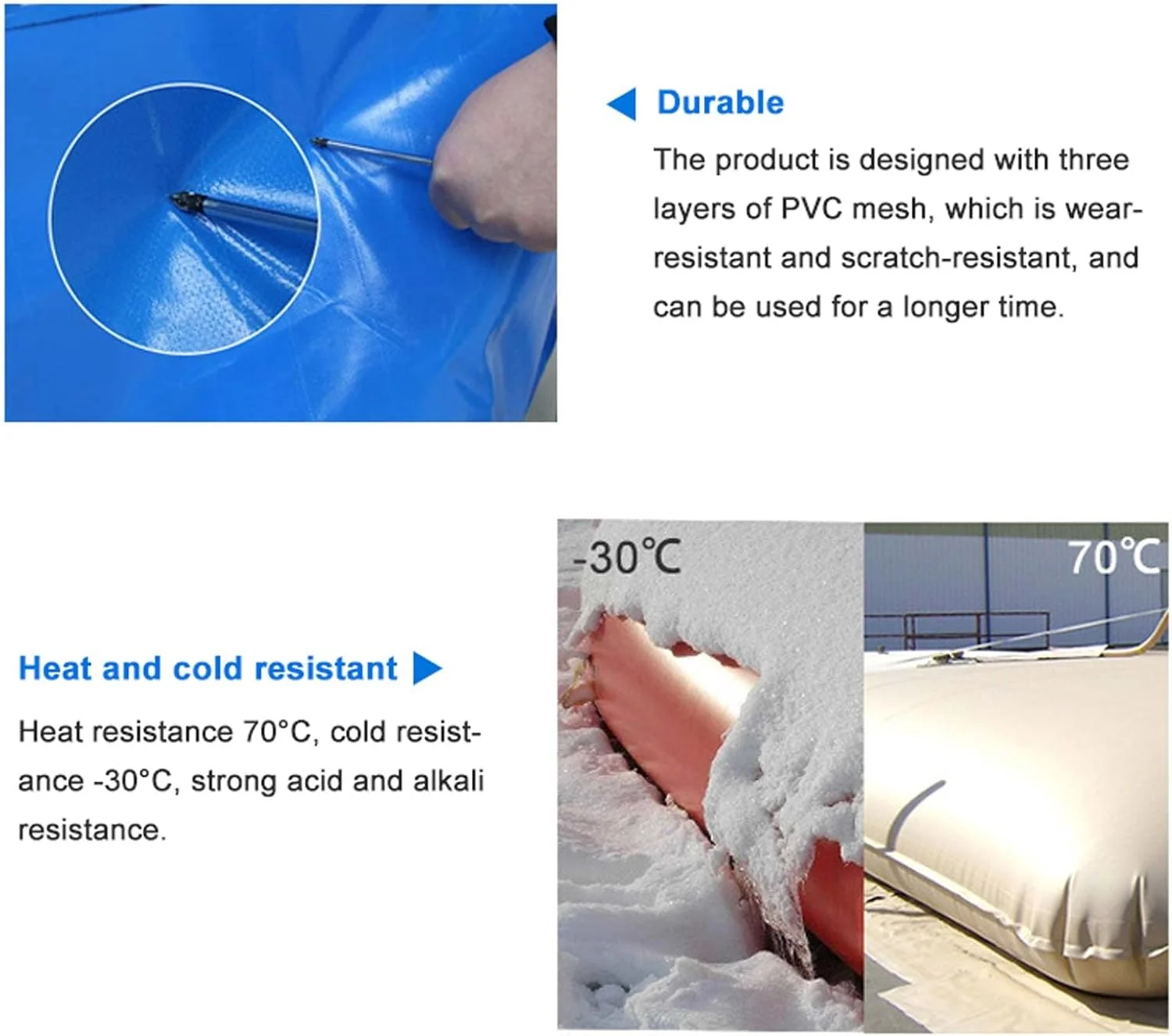 مخزن آب با ظرفیت بزرگ، مخزن آب تاشو با شیر روشن/خاموش، کیسه آب باران انعطاف پذیر در فضای باز، برای مقاومت در برابر خشکسالی، آبیاری، 200 لیتر مخزن آب با ظرفیت بزرگ، مخزن آب تاشو با شیر روشن/خاموش، کیسه آب باران انعطاف پذیر در فضای باز، برای مقاومت در برابر خشکسالی، آبیاری، 200 لیتر