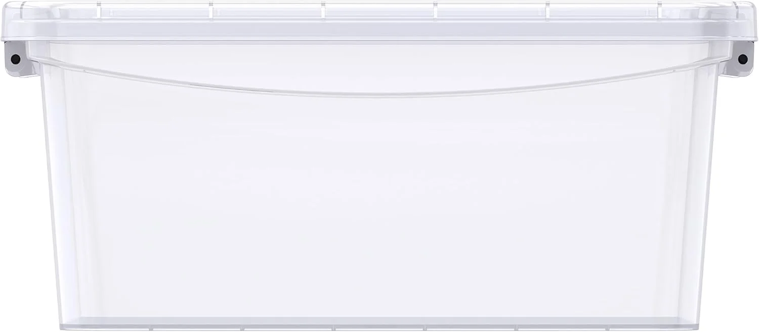 باکس نگهداری پلاستیکی شفاف 8 لیتری Cosmoplast با درب قفل‌دار