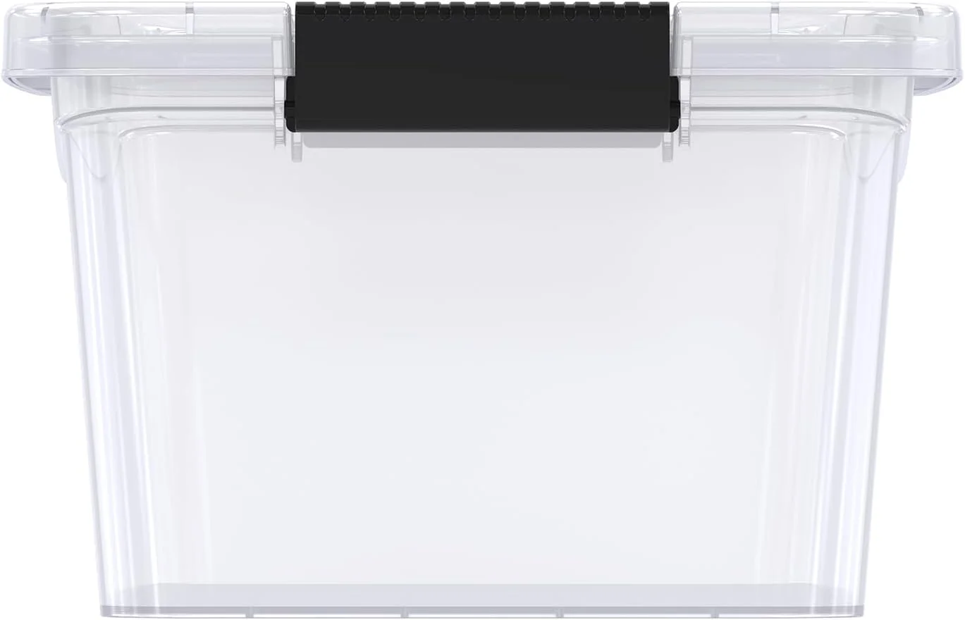 باکس نگهداری پلاستیکی شفاف 8 لیتری Cosmoplast با درب قفل‌دار