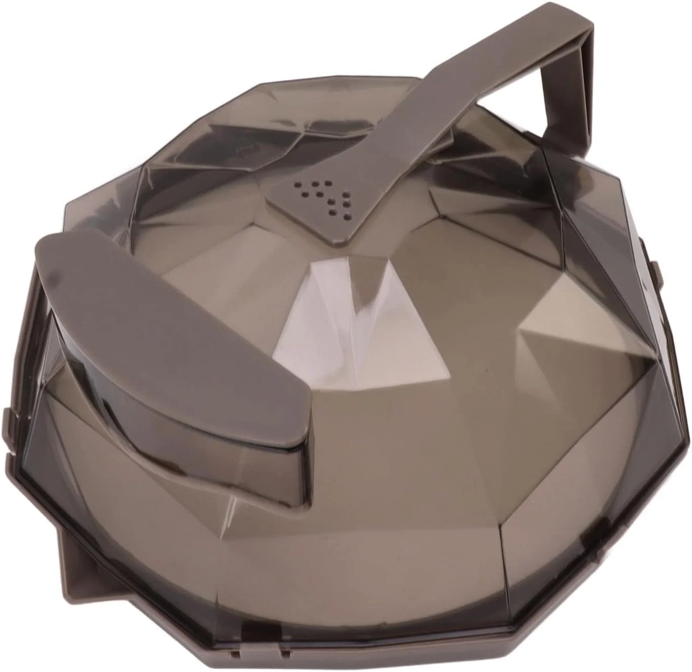 روکش گرم کننده مایکروویو کودن، محافظ پاشش غذا با دسته بلند مقاوم در برابر حرارت بالا و مخزن ذخیره آب برای آشپزخانه (رنگ قهوه ای)