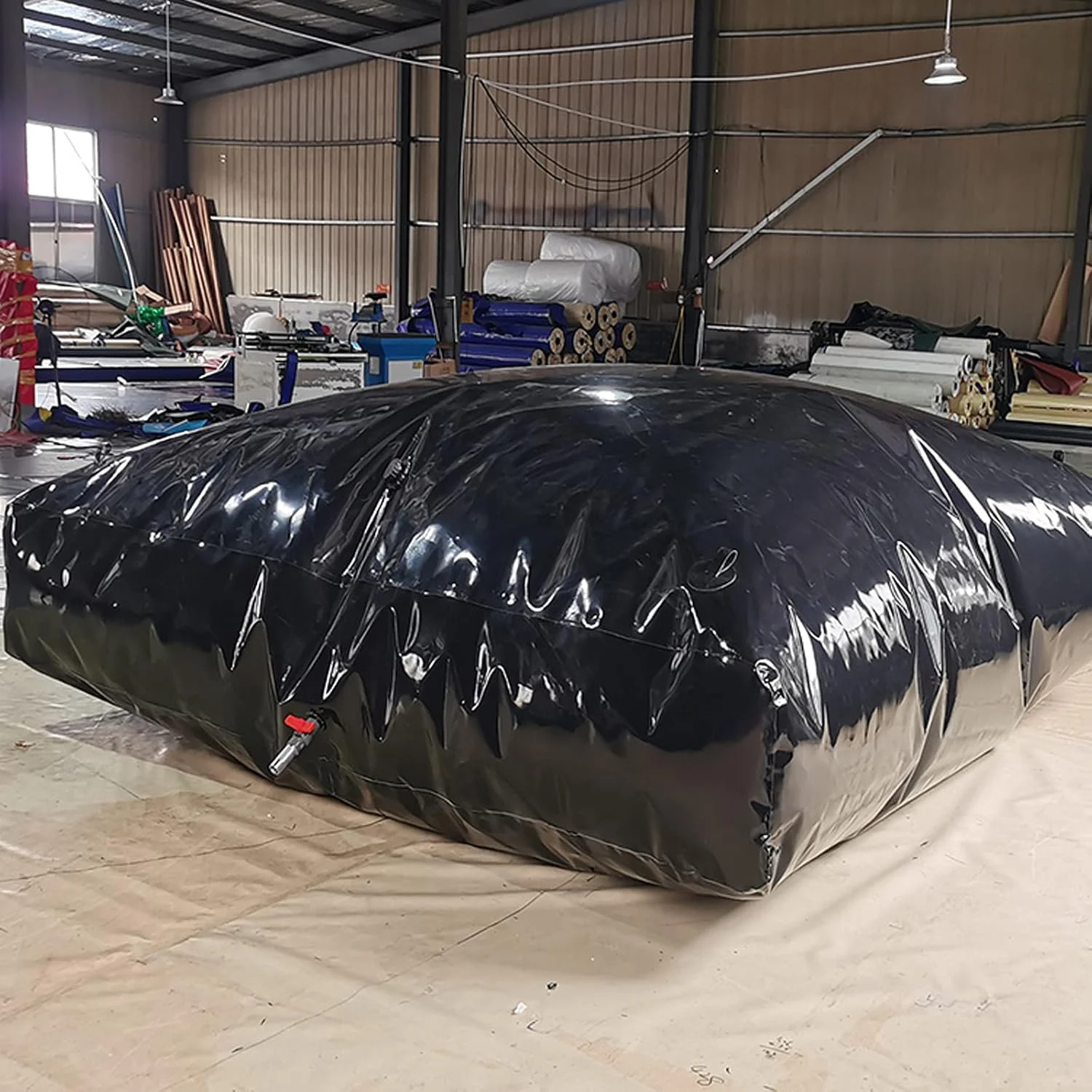 مخزن آب تاشو، کیسه مثانه آب انعطاف پذیر، مخزن ذخیره آب با ظرفیت بزرگ و شیر روشن/خاموش، ظرف ذخیره آب قابل استفاده مجدد برای انتقال و تحویل آب اضطراری جایگزین