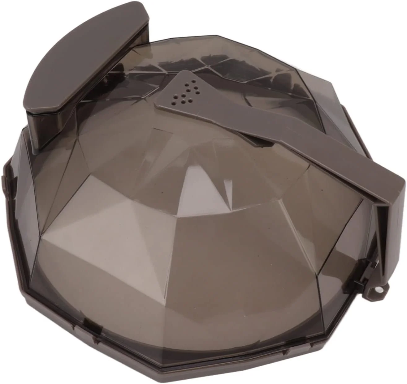 روکش گرم کننده مایکروویو کودن، محافظ پاشش غذا با دسته بلند مقاوم در برابر حرارت بالا و مخزن ذخیره آب برای آشپزخانه (رنگ قهوه ای)