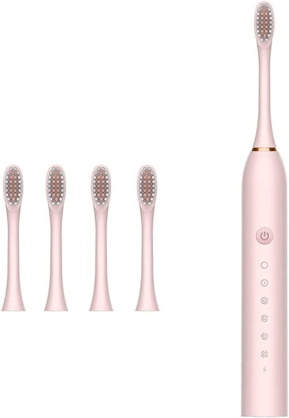 مسواک برقی سونیک Zorex X-3 با 6 حالت، شارژ USB، ضد آب IPX7، 3 ساعت شارژ برای 30 روز، ارتعاشات اولتراسونیک، مسواک برقی بزرگسالان (صورتی) مسواک برقی سونیک Zorex X-3 با 6 حالت، شارژ USB، ضد آب IPX7، 3 ساعت شارژ برای 30 روز، ارتعاشات اولتراسونیک، مسواک برقی بزرگسالان (صورتی)