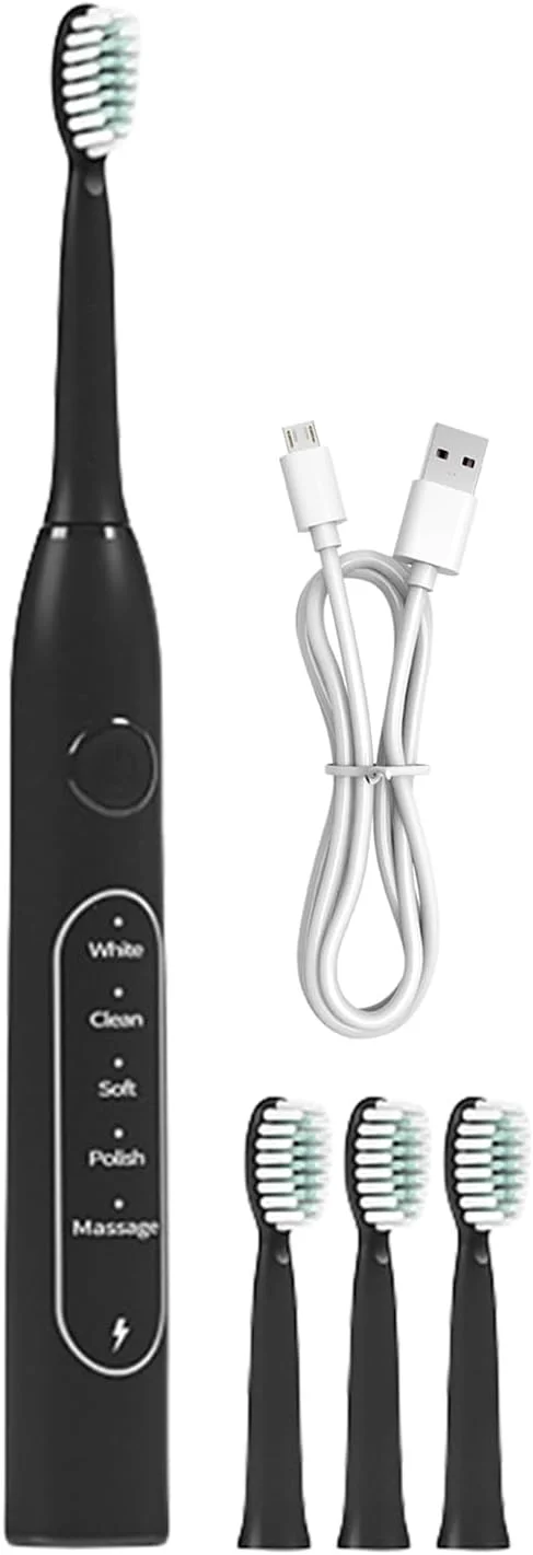 مسواک برقی اتوماتیک، مسواک برقی هوشمند ضد آب | ابزار تمیز کننده دهان قابل حمل با ارتعاشات فرکانس بالا برای شب، روز، خانه، مسافرت و کمپینگ مسواک برقی اتوماتیک، مسواک برقی هوشمند ضد آب | ابزار تمیز کننده دهان قابل حمل با ارتعاشات فرکانس بالا برای شب، روز، خانه، مسافرت و کمپینگ
