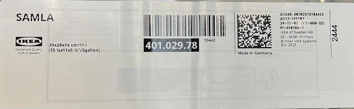 جعبه نگهداری شفاف ساملا 11 لیتری، 39 سانتی متر در 28 سانتی متر در 14 سانتی متر، ایده آل برای تجهیزات ورزشی، ابزار باغبانی یا لوازم جانبی لباسشویی و نظافت جعبه نگهداری شفاف ساملا 11 لیتری، 39 سانتی متر در 28 سانتی متر در 14 سانتی متر، ایده آل برای تجهیزات ورزشی، ابزار باغبانی یا لوازم جانبی لباسشویی و نظافت