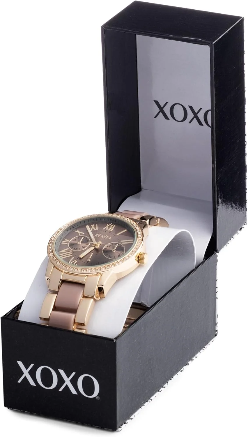 ACCUTIME XOXO Womens Quartz Wrist Watch, Analog and Stainless Steel- XO5873