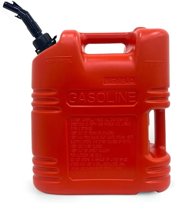 مخزن سوخت 20 لیتری پلاستیکی، مخزن کاربردی، ذخیره سوخت پشتیبان، مناسب آفرود، کمپینگ، فضای باز، دریایی، ماجراجویی، سبز، قرمز، زرد، استتار