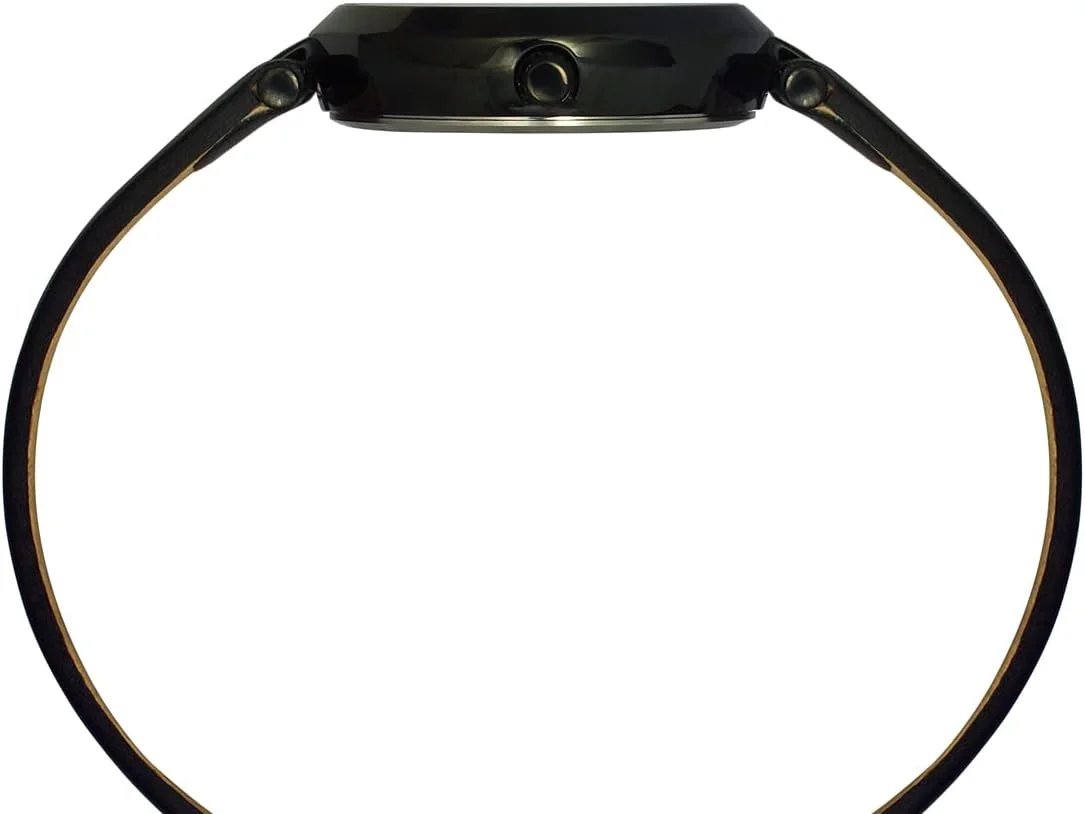 ساعت مچی آنالوگ زنانه تایمکس با صفحه گرد بنفش و بند چرمی مشکی مقاوم در برابر آب ساعت مچی آنالوگ زنانه تایمکس با صفحه گرد بنفش و بند چرمی مشکی مقاوم در برابر آب