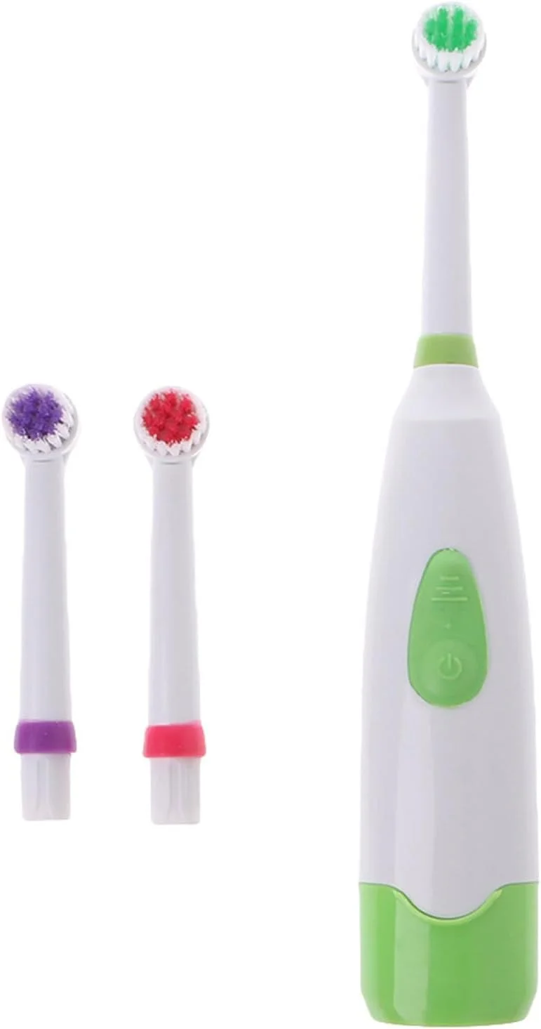 مسواک برقی چرخشی ضد آب رویر با 3 سری برس، سبز