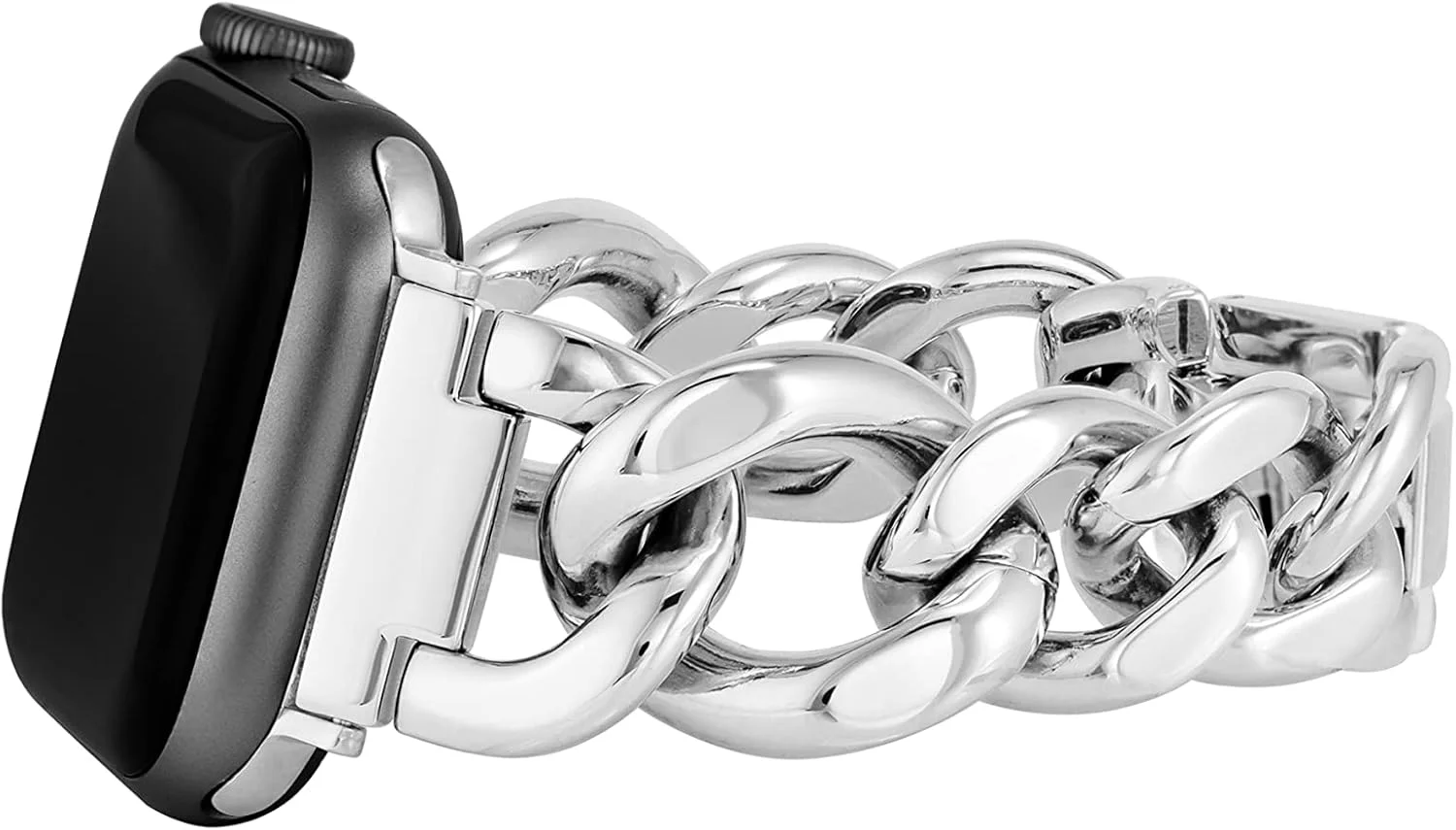 دستبند زنجیری فشن Anne Klein برای اپل واچ، ایمن، قابل تنظیم، بند جایگزین اپل واچ، مناسب برای اکثر مچ ها دستبند زنجیری فشن Anne Klein برای اپل واچ، ایمن، قابل تنظیم، بند جایگزین اپل واچ، مناسب برای اکثر مچ ها