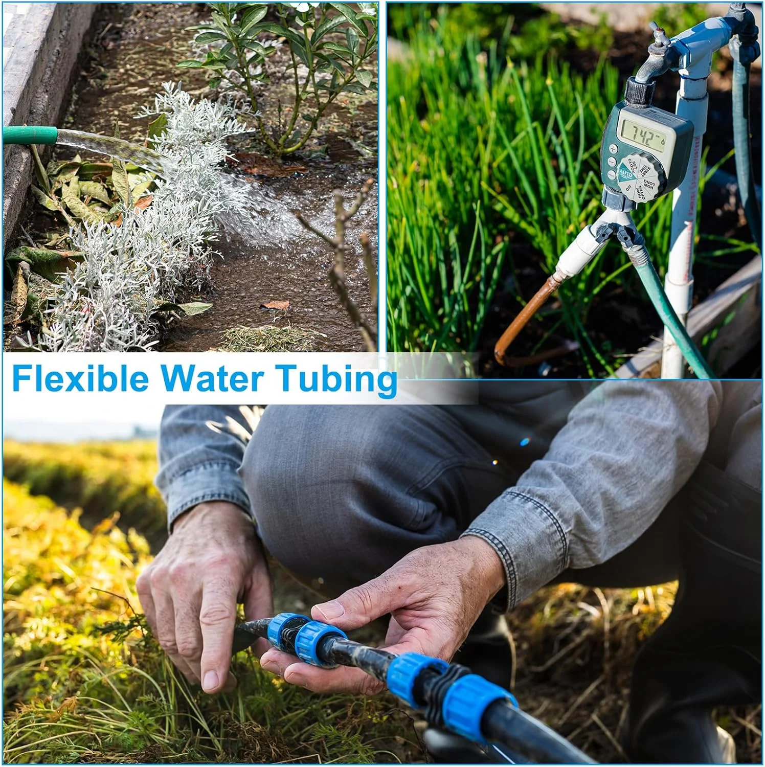 شلنگ PE پاتیکیل، قطر داخلی 8 میلی‌متر، قطر خارجی 12 میلی‌متر، طول 7.65 متر، شلنگ پلی‌اتیلن انعطاف‌پذیر برای سیستم‌های اسمز معکوس و فیلترهای آب، نارنجی