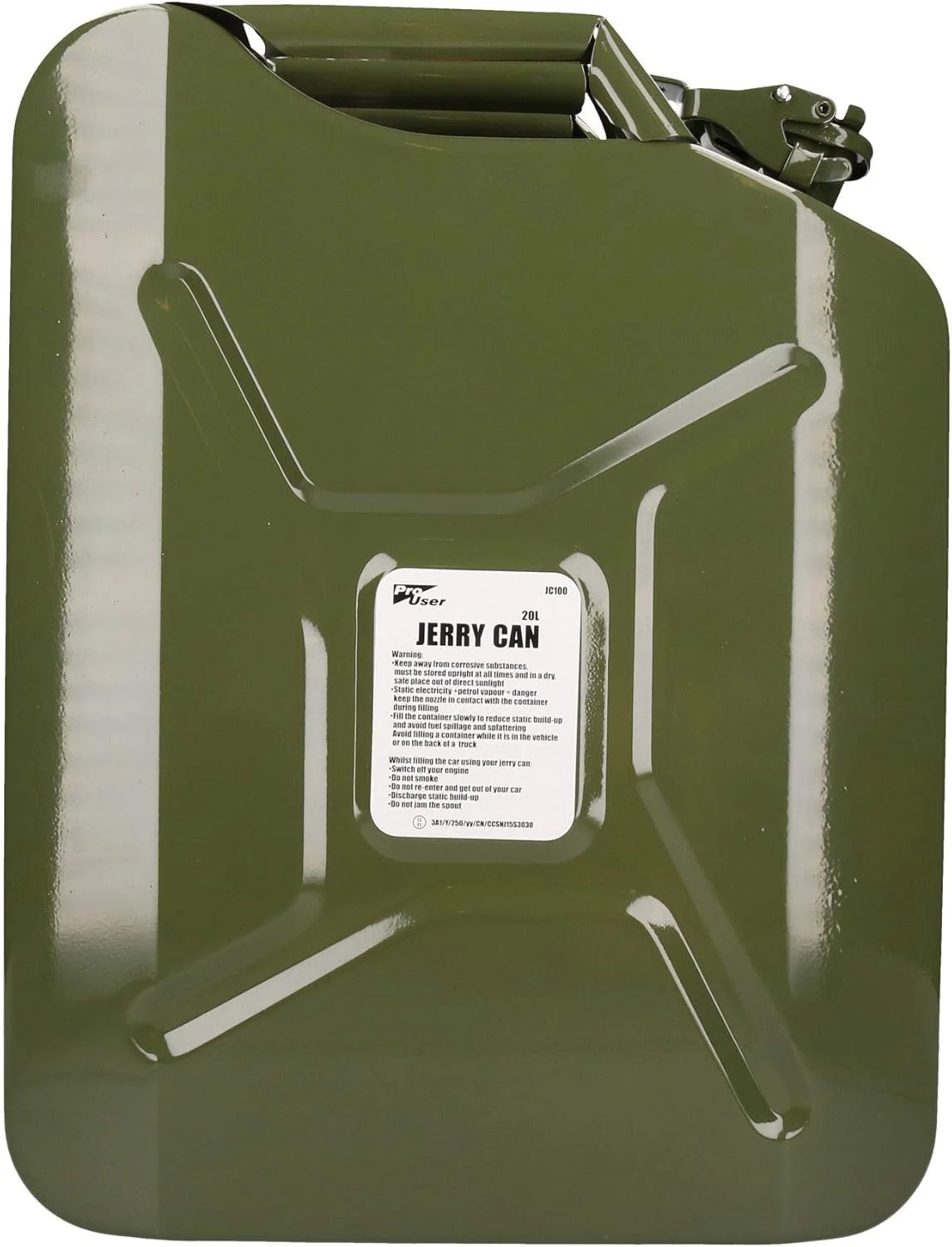 ظرف فلزی 20 لیتری حمل سوخت AB Tools مناسب برای بنزین، گازوئیل، روغن و سایر مایعات ظرف فلزی 20 لیتری حمل سوخت AB Tools مناسب برای بنزین، گازوئیل، روغن و سایر مایعات