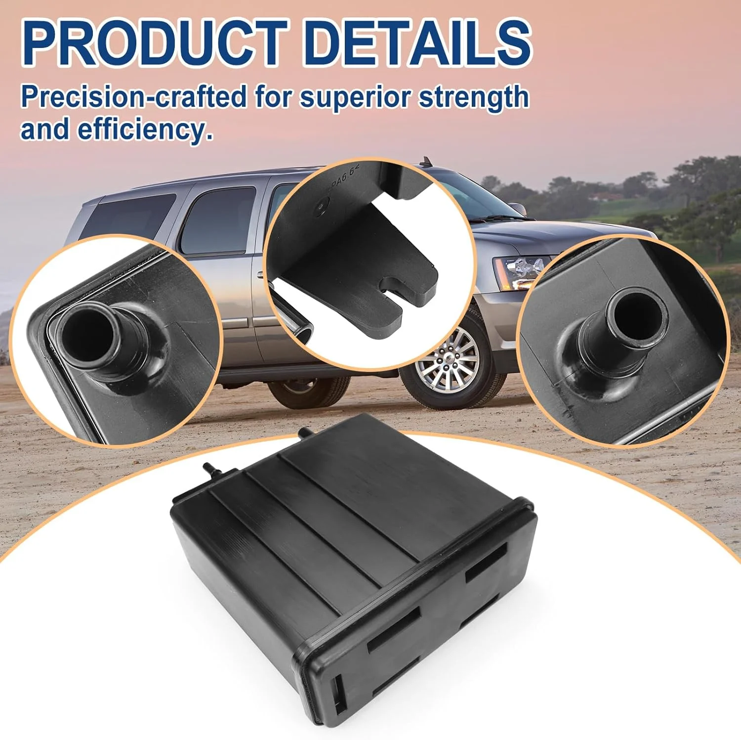 مخزن بخار ذغالی سوخت 15109431 سازگار با بیوک رندوو، کادیلاک CTS، اسکالید، SRX، شورلت تاهو و GMC یوکان، 2004-2016، جایگزین شماره# 911-149 215-464 12573648