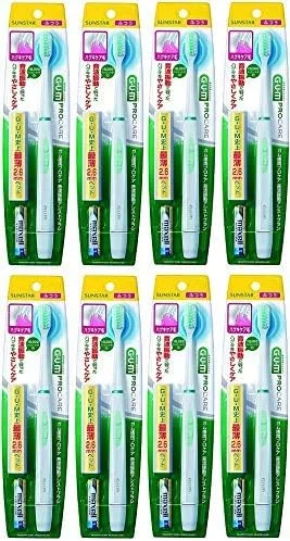 (خرید عمده) مسواک برقی با ویبره صوتی کمک کننده لثه GUM Periodontal Pro Care مدل GS-03 با برس مراقبت از لثه، تعداد 8 عدد