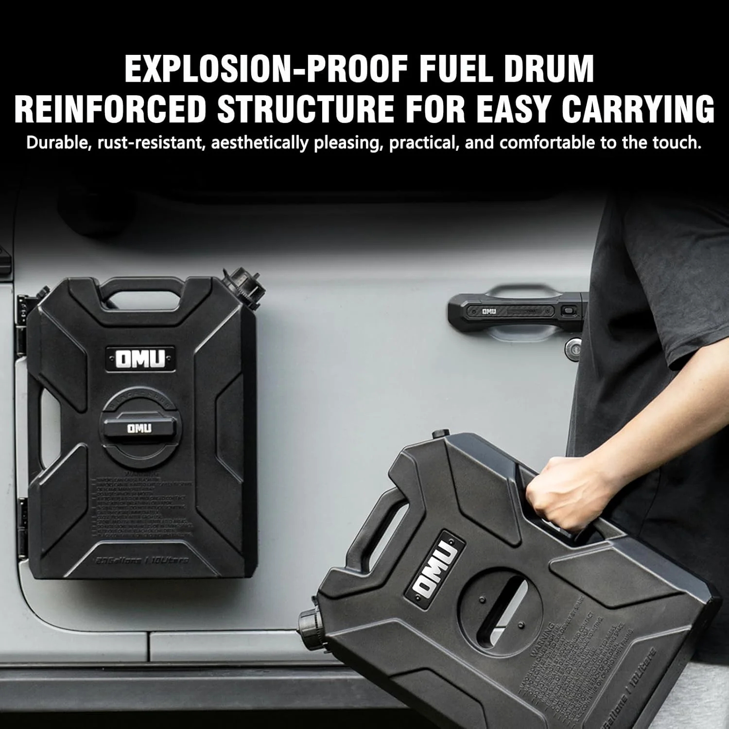 مجموعه مخزن و پایه لولای درب سازگار با جیپ رانگلر JK JL JT مدل های 2007-2023 2024، صفحه پشتی با خروجی برای نگهداری آب