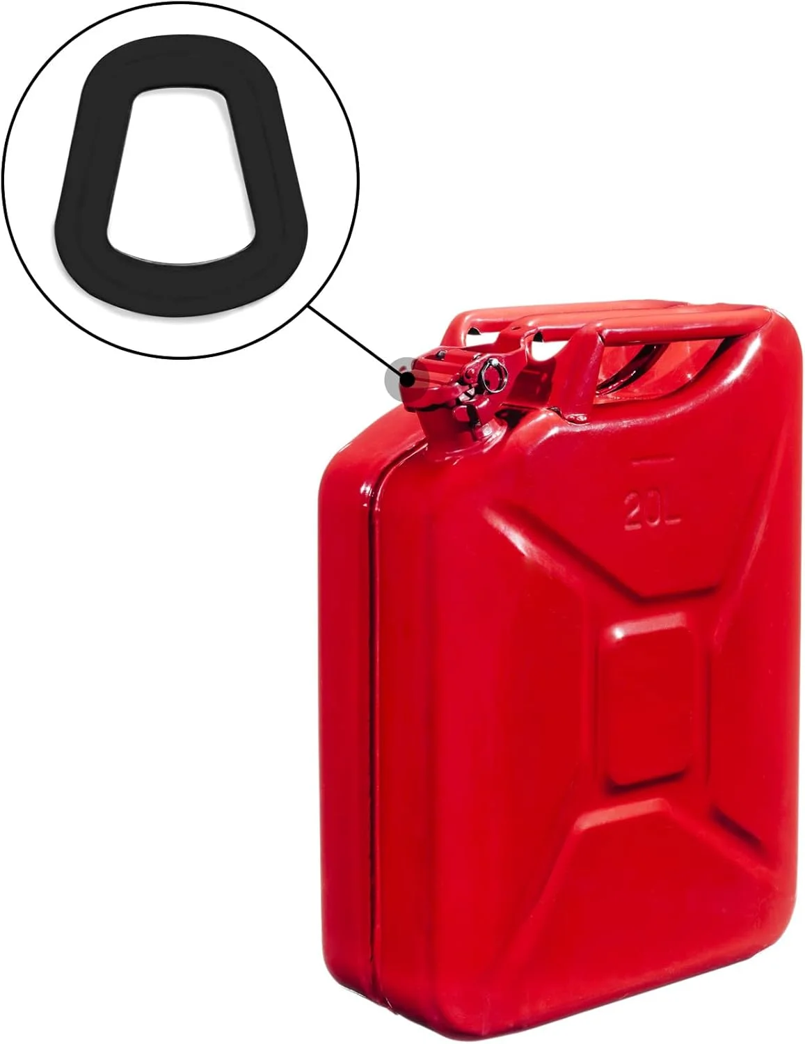 واشر جایگزین گالن سوخت 12 عددی، واشرهای لاستیکی دهانه گالن سوخت برای گالن سوخت ناتو 20 لیتری/5 گالنی