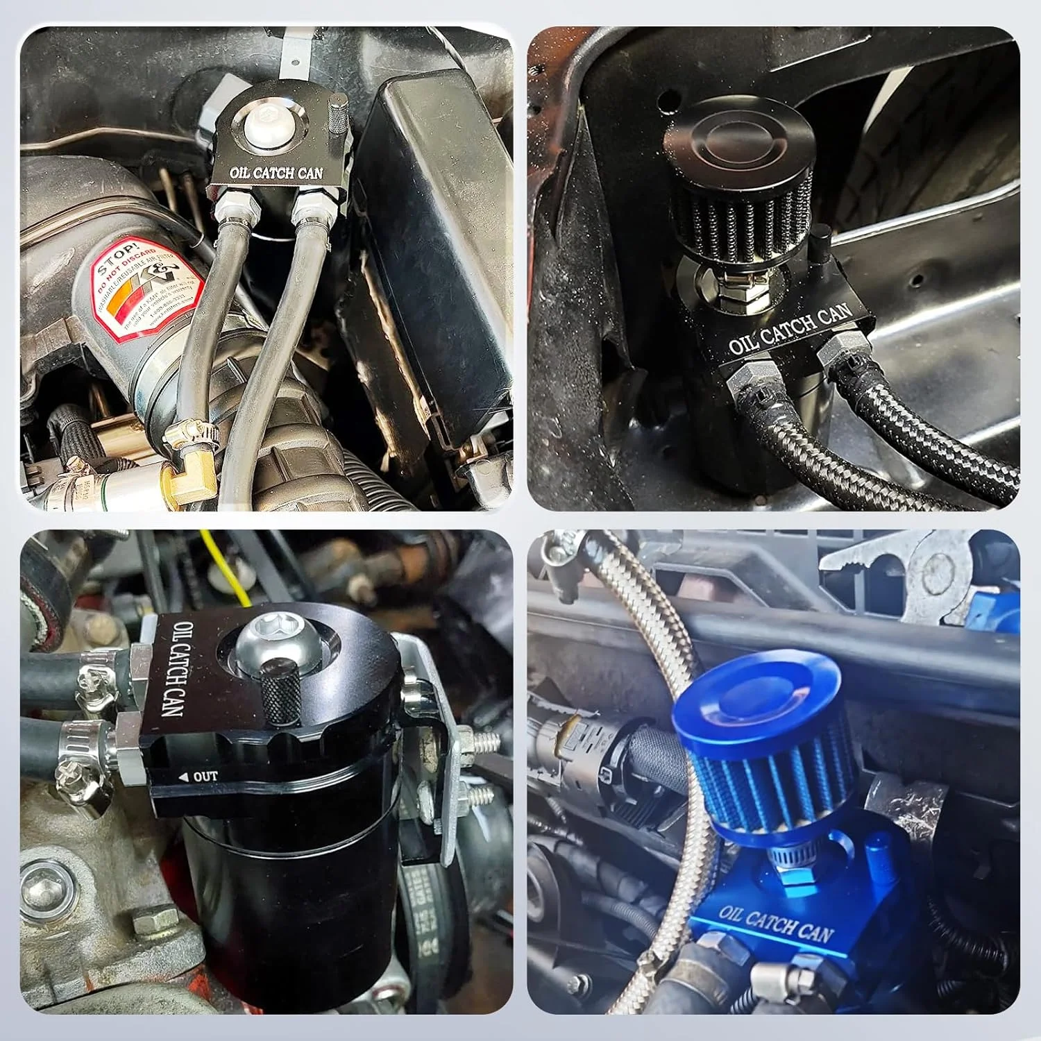 مخزن ذخیره روغن Comeder، مخزن تنفس روغن آلومینیومی 300 میلی لیتری خودرو، مخزن جهانی آلومینیومی با فیلتر، اتصالات، شلنگ PVC، بست کمربندی، پیچ، مهره، حلقه های O (مشکی) مخزن ذخیره روغن Comeder، مخزن تنفس روغن آلومینیومی 300 میلی لیتری خودرو، مخزن جهانی آلومینیومی با فیلتر، اتصالات، شلنگ PVC، بست کمربندی، پیچ، مهره، حلقه های O (مشکی)