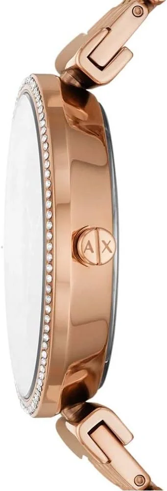 ساعت مچی زنانه آرمانی اکسچنج با سه عقربه و بدنه استیل ضد زنگ، سایز 36 میلی متر ساعت مچی زنانه آرمانی اکسچنج با سه عقربه و بدنه استیل ضد زنگ، سایز 36 میلی متر