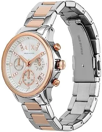 ساعت زنانه آرمانی اکسچنج مدل A|X، ساعت کرنوگراف زنانه با بند استیل ضد زنگ یا چرمی ساعت زنانه آرمانی اکسچنج مدل A|X، ساعت کرنوگراف زنانه با بند استیل ضد زنگ یا چرمی