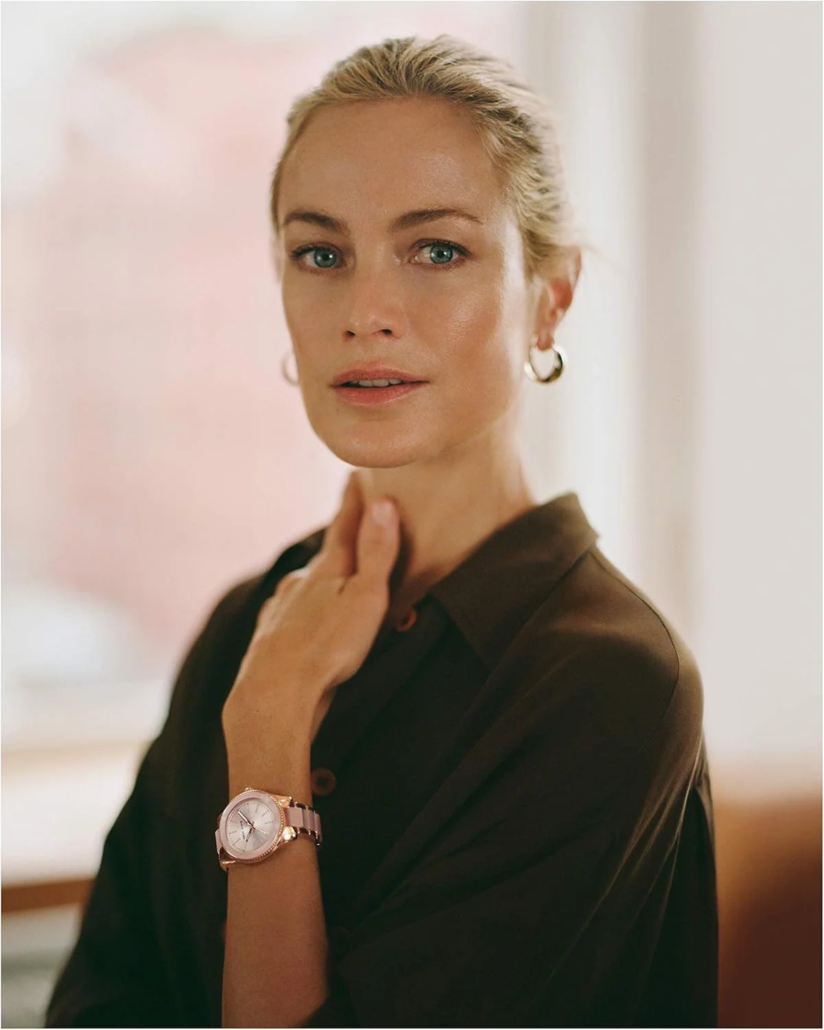 ساعت مچی زنانه آنه کلاین با دستبند رزینی