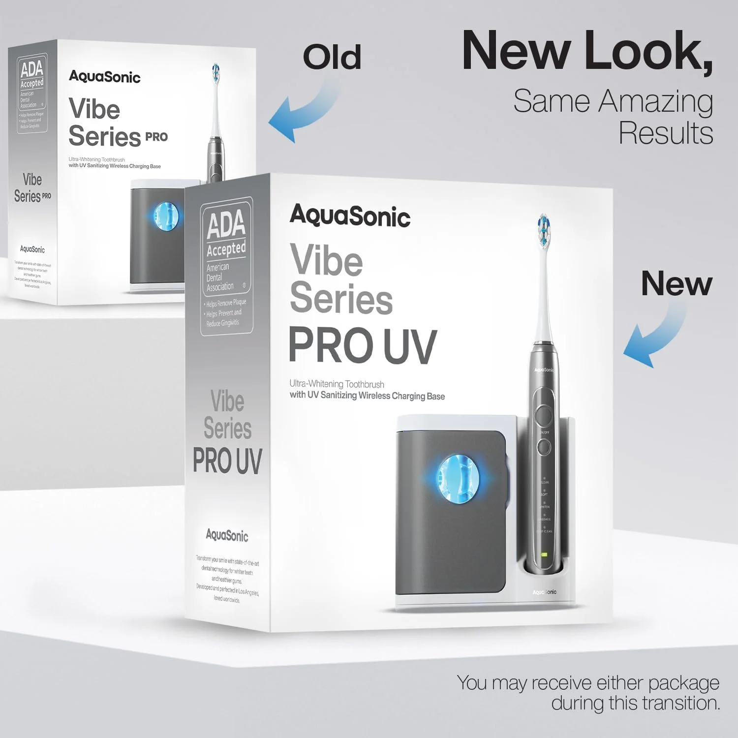 مسواک برقی فوق سفید کننده آکواسونیک سری Vibe PRO – 5 حالت و تایمر هوشمند – پایه ضدعفونی کننده UV (متالیک ذغالی) مسواک برقی فوق سفید کننده آکواسونیک سری Vibe PRO – 5 حالت و تایمر هوشمند – پایه ضدعفونی کننده UV (متالیک ذغالی)